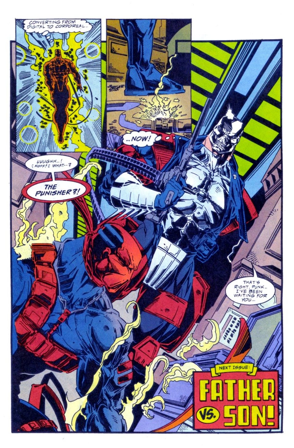 Read online Punisher 2099 comic -  Issue #22 - 23