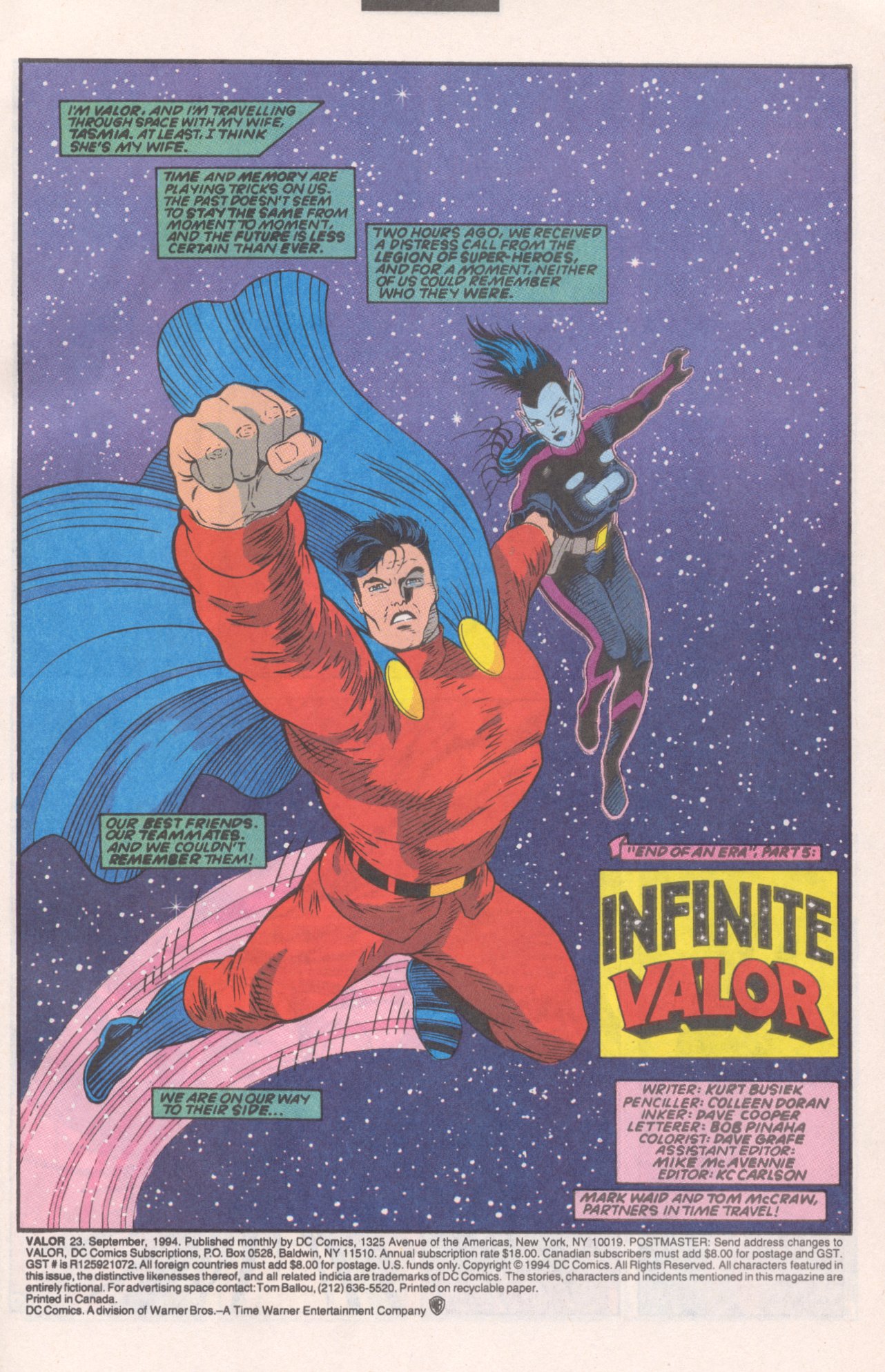 Read online Valor (1992) comic -  Issue #23 - 2