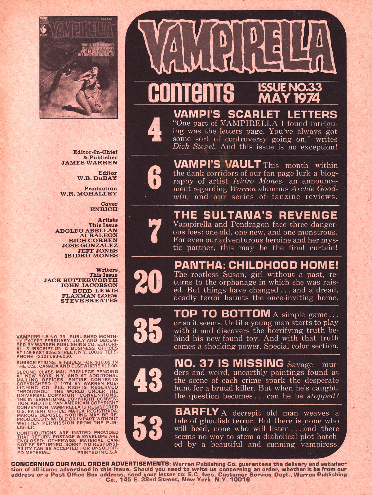 Read online Vampirella (1969) comic -  Issue #33 - 3