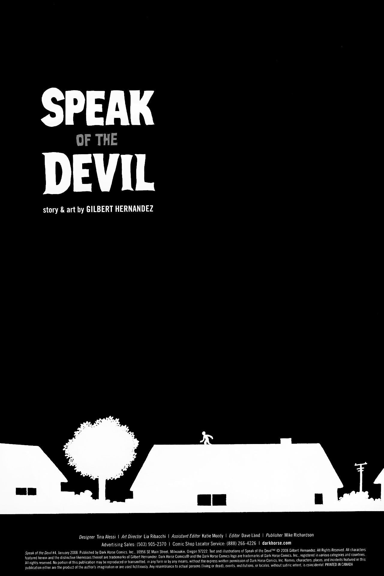 Read online Speak of the Devil comic -  Issue #4 - 2