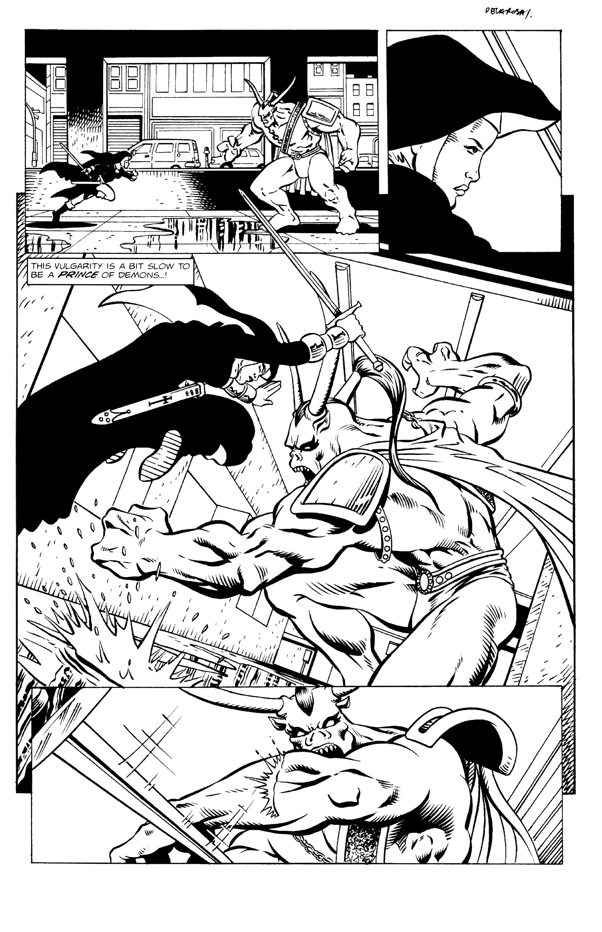 Read online Warrior Nun: Black & White comic -  Issue #3 - 21
