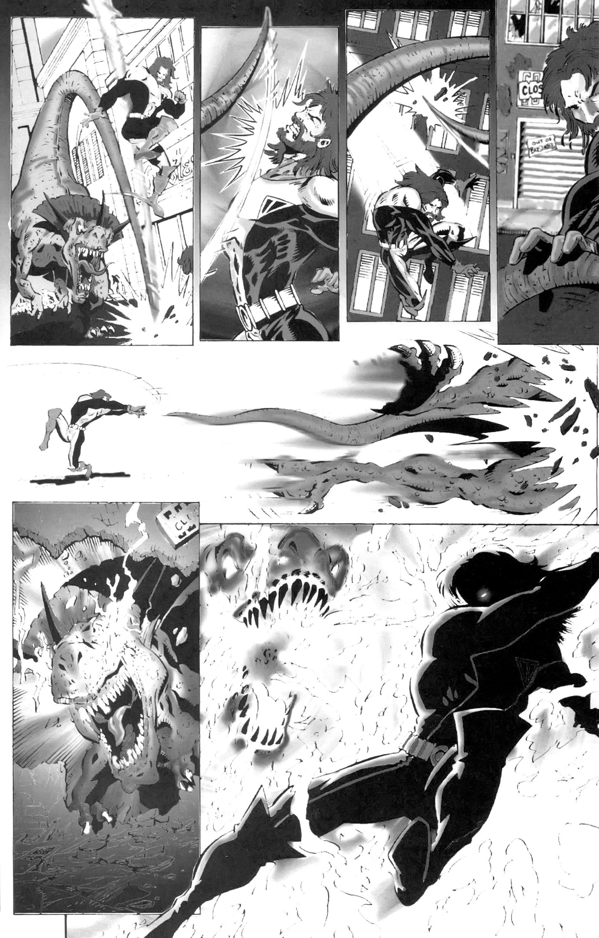 Read online Warrior Nun: Black & White comic -  Issue #1 - 21