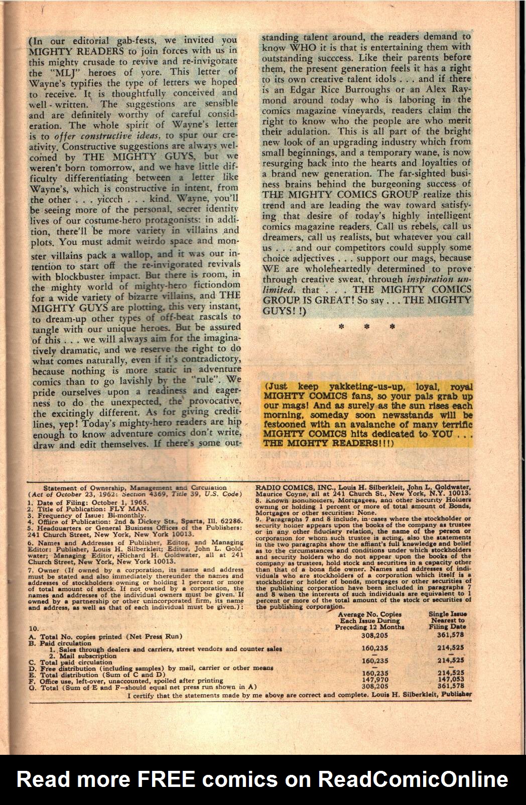 Read online Fly Man comic -  Issue #37 - 23