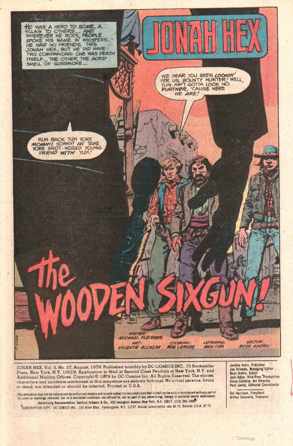 Read online Jonah Hex (1977) comic -  Issue #27 - 3