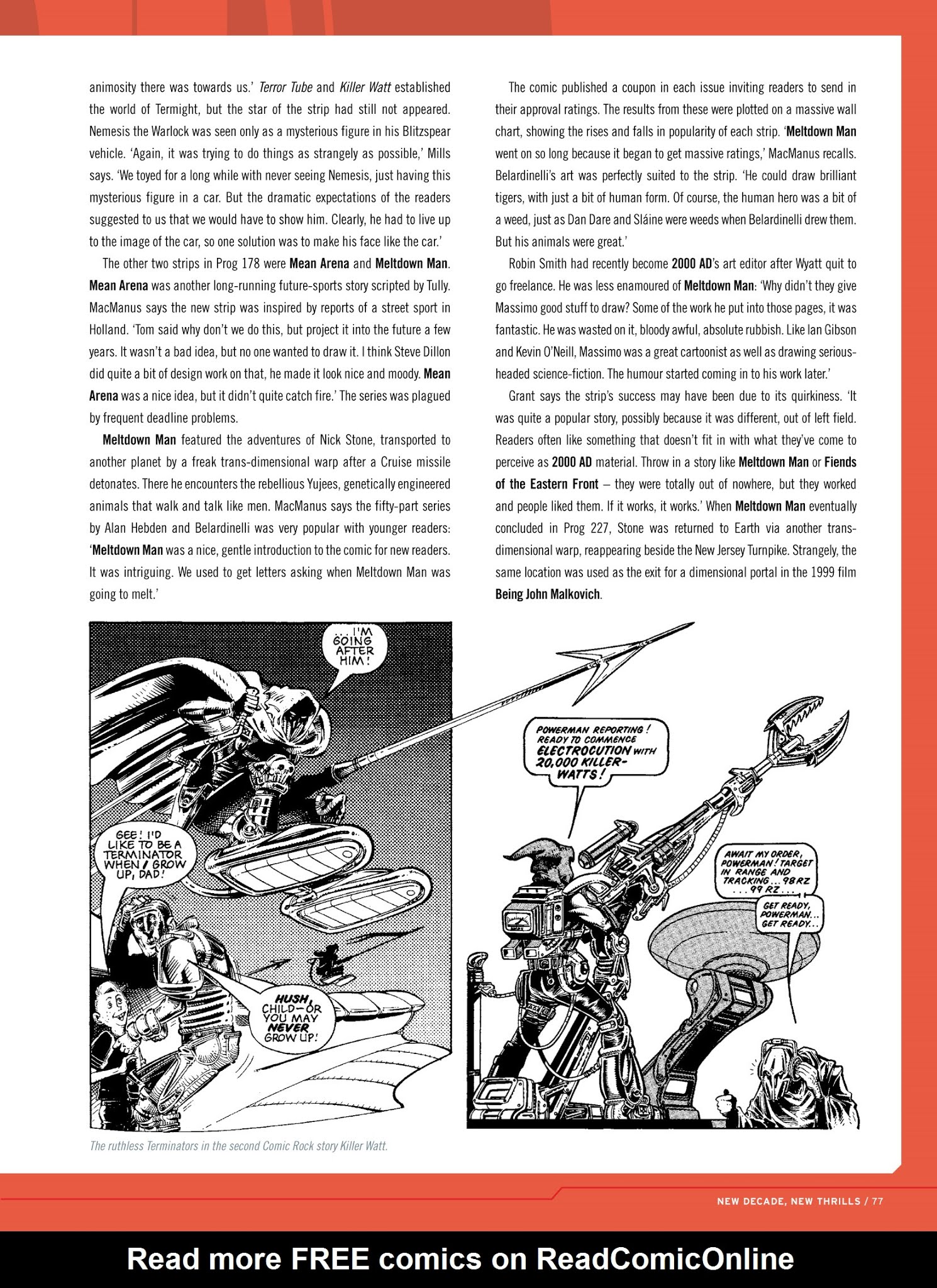 Read online Thrill-Power Overload: Forty Years of 2000 AD: Revised, Updated and Expanded! comic -  Issue # TPB (Part 1) - 78