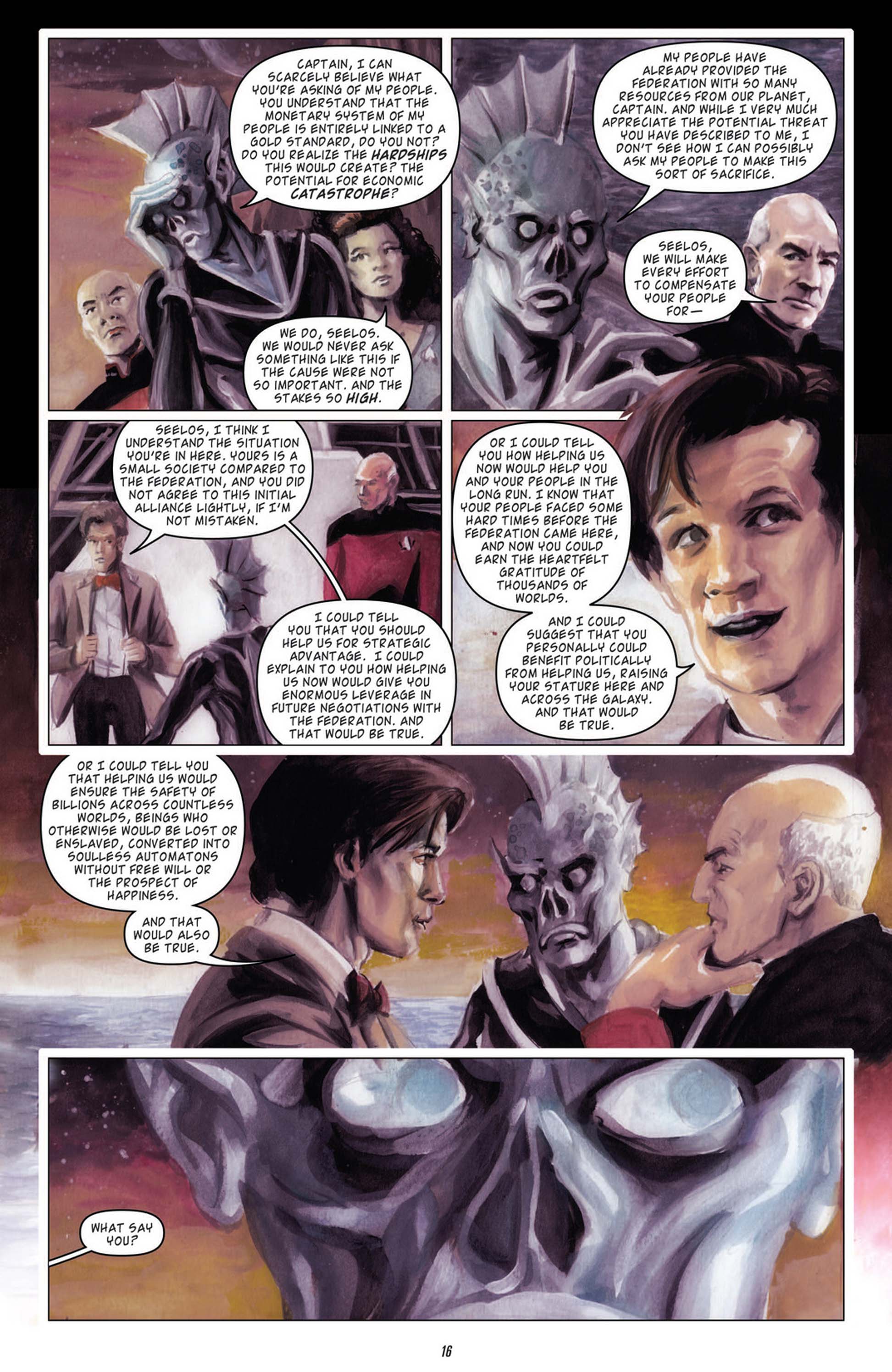 Read online Star Trek: The Next Generation/Doctor Who: Assimilation² comic -  Issue #6 - 19