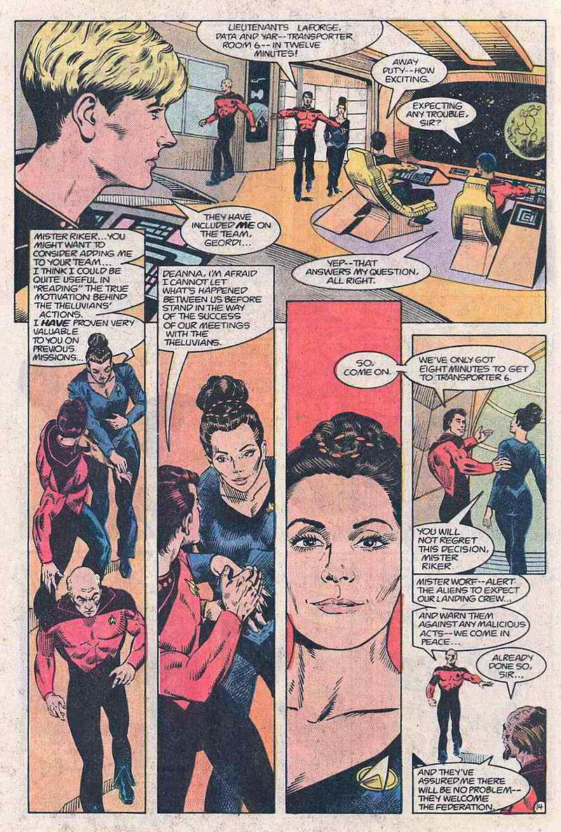Read online Star Trek: The Next Generation (1988) comic -  Issue #1 - 13