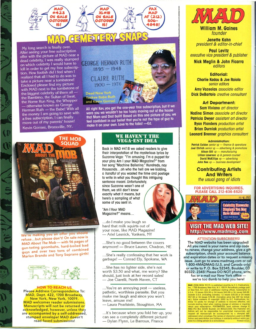 Read online MAD comic -  Issue #422 - 6