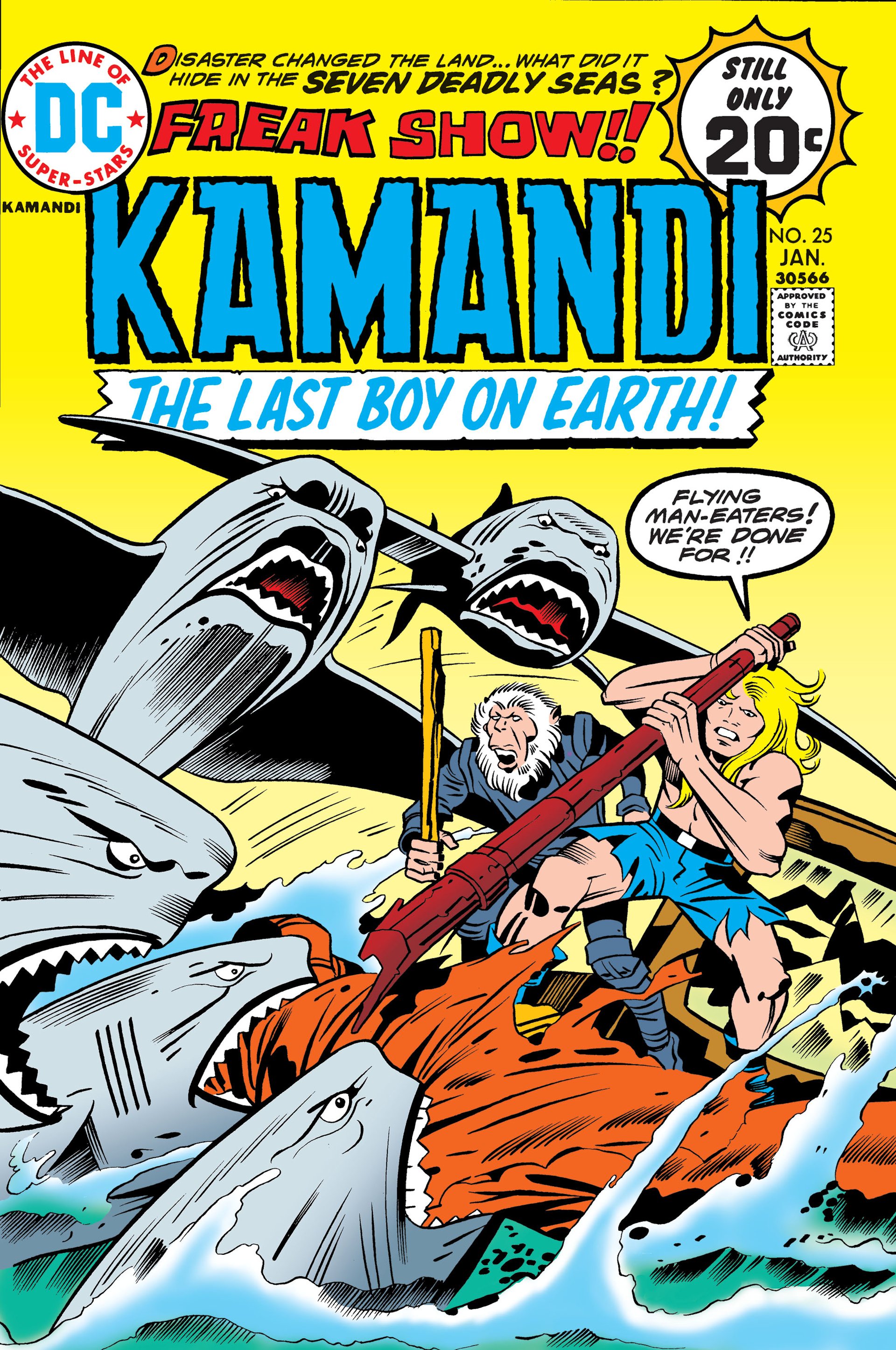 Read online Kamandi, The Last Boy On Earth comic -  Issue #25 - 1