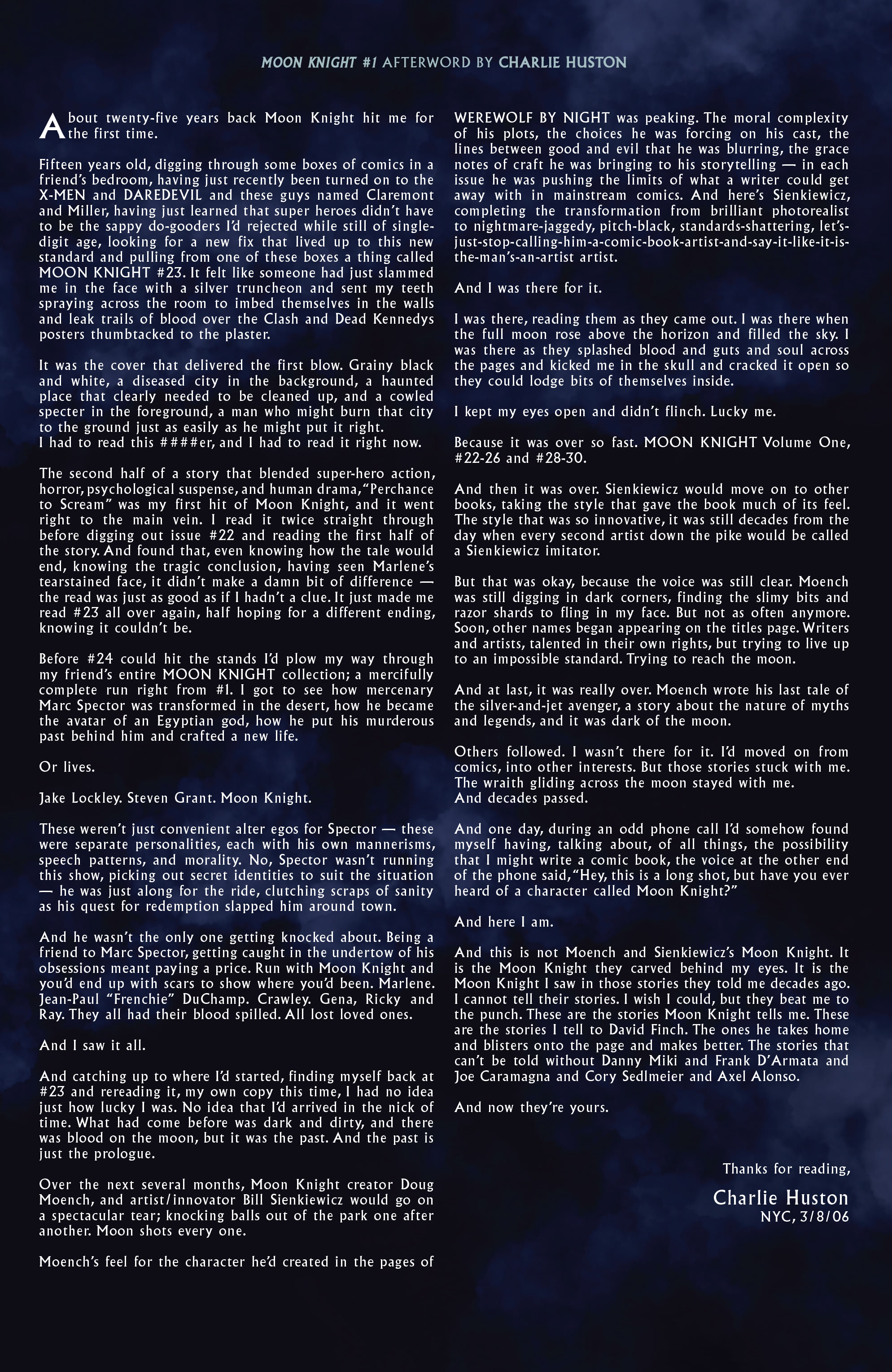 Read online Moon Knight by Huston, Benson & Hurwitz Omnibus comic -  Issue # TPB (Part 12) - 49