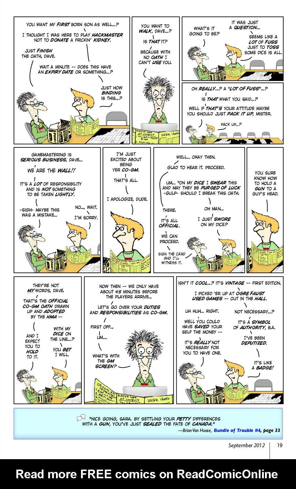 Read online Knights of the Dinner Table comic -  Issue #191 - 21