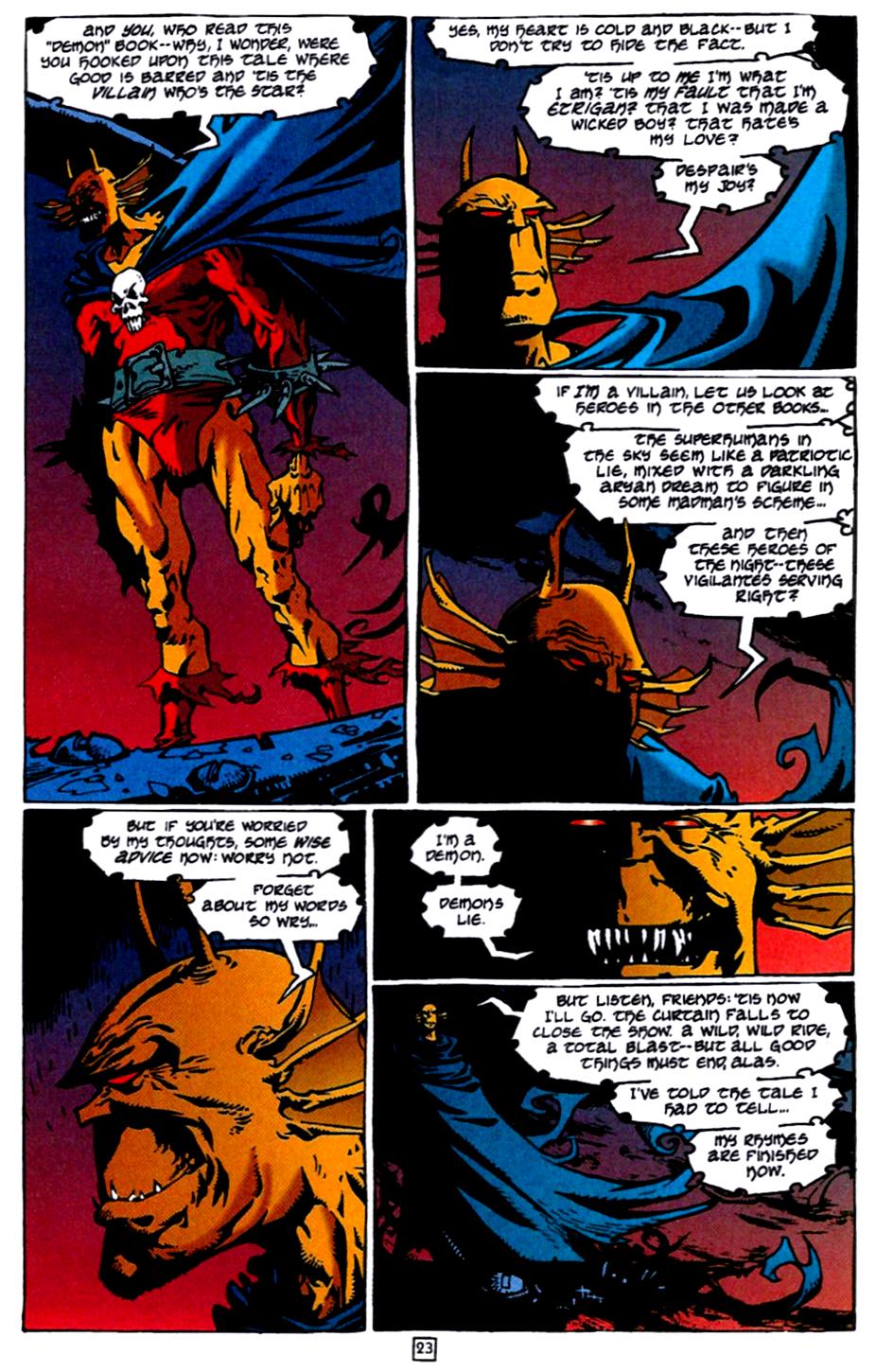 Read online The Demon (1990) comic -  Issue #58 - 23