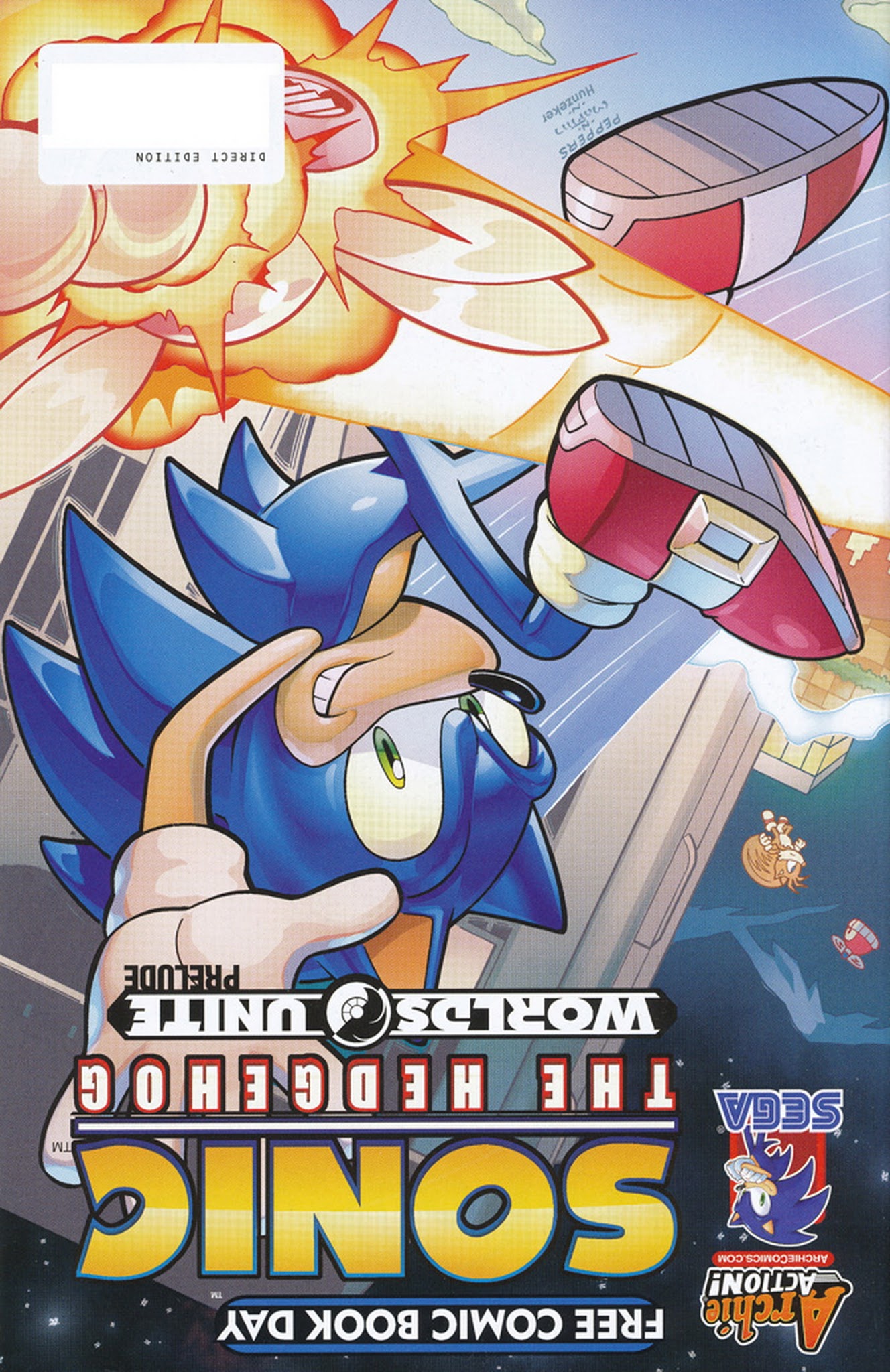 Read online Free Comic Book Day 2015 comic -  Issue # Sonic the Hedgehog - Mega Man Worlds Unite Prelude - 40