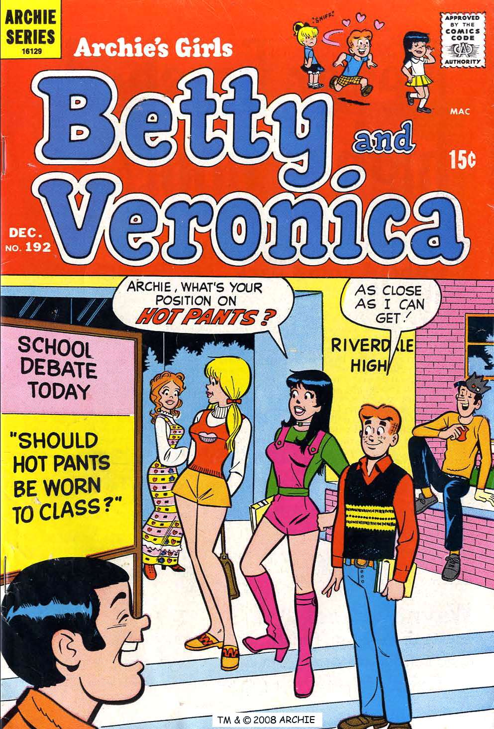 Archie's Girls Betty and Veronica 192 Page 1