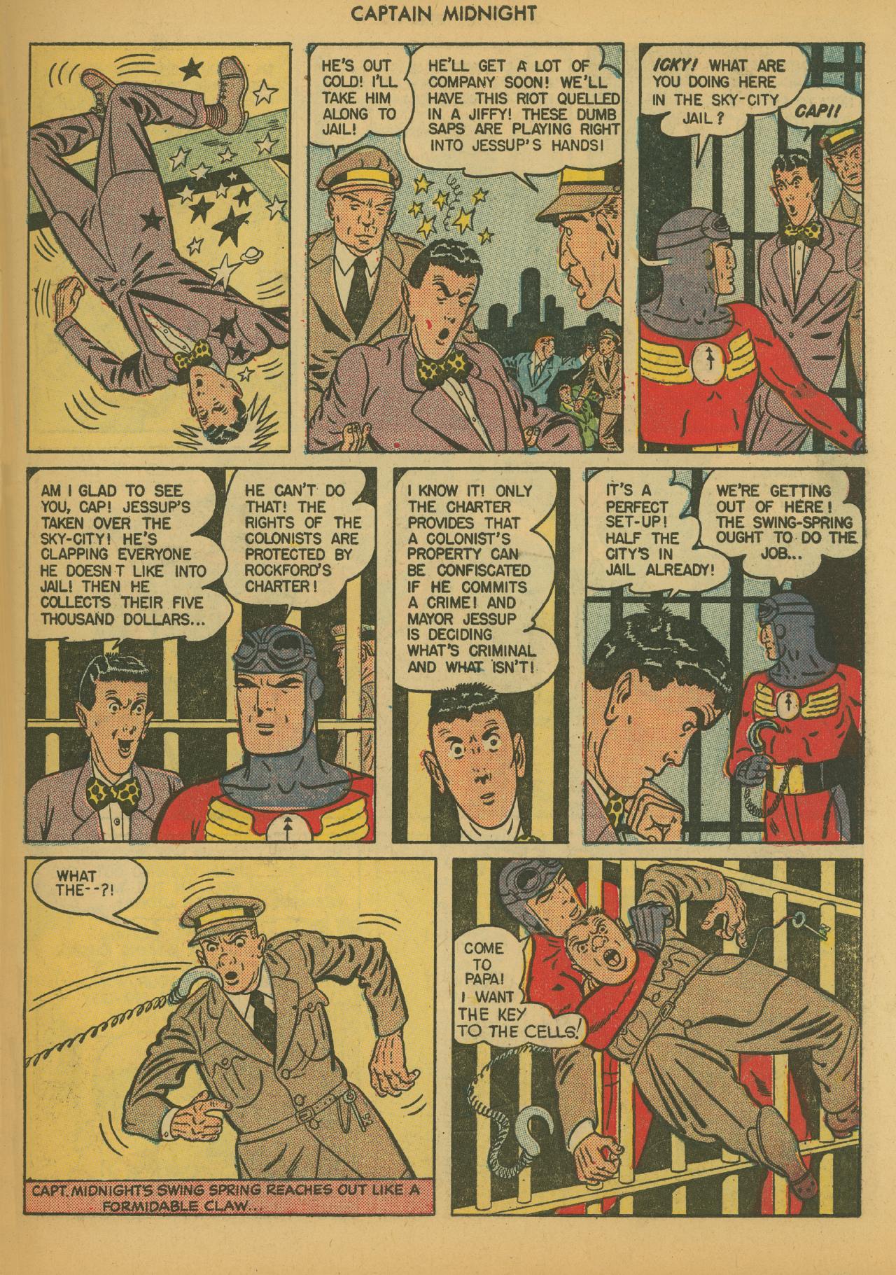Read online Captain Midnight (1942) comic -  Issue #46 - 47