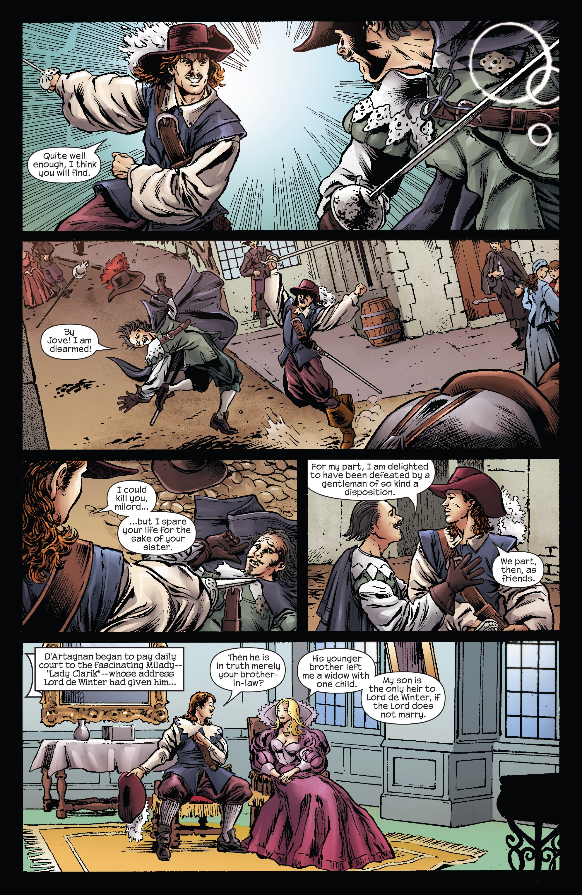 Read online Marvel Illustrated: The Three Musketeers comic -  Issue #4 - 6