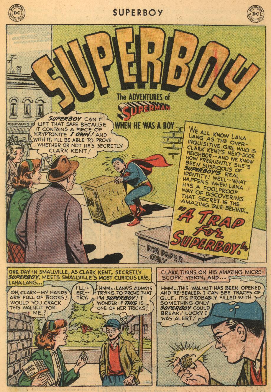 Read online Superboy (1949) comic -  Issue #45 - 22