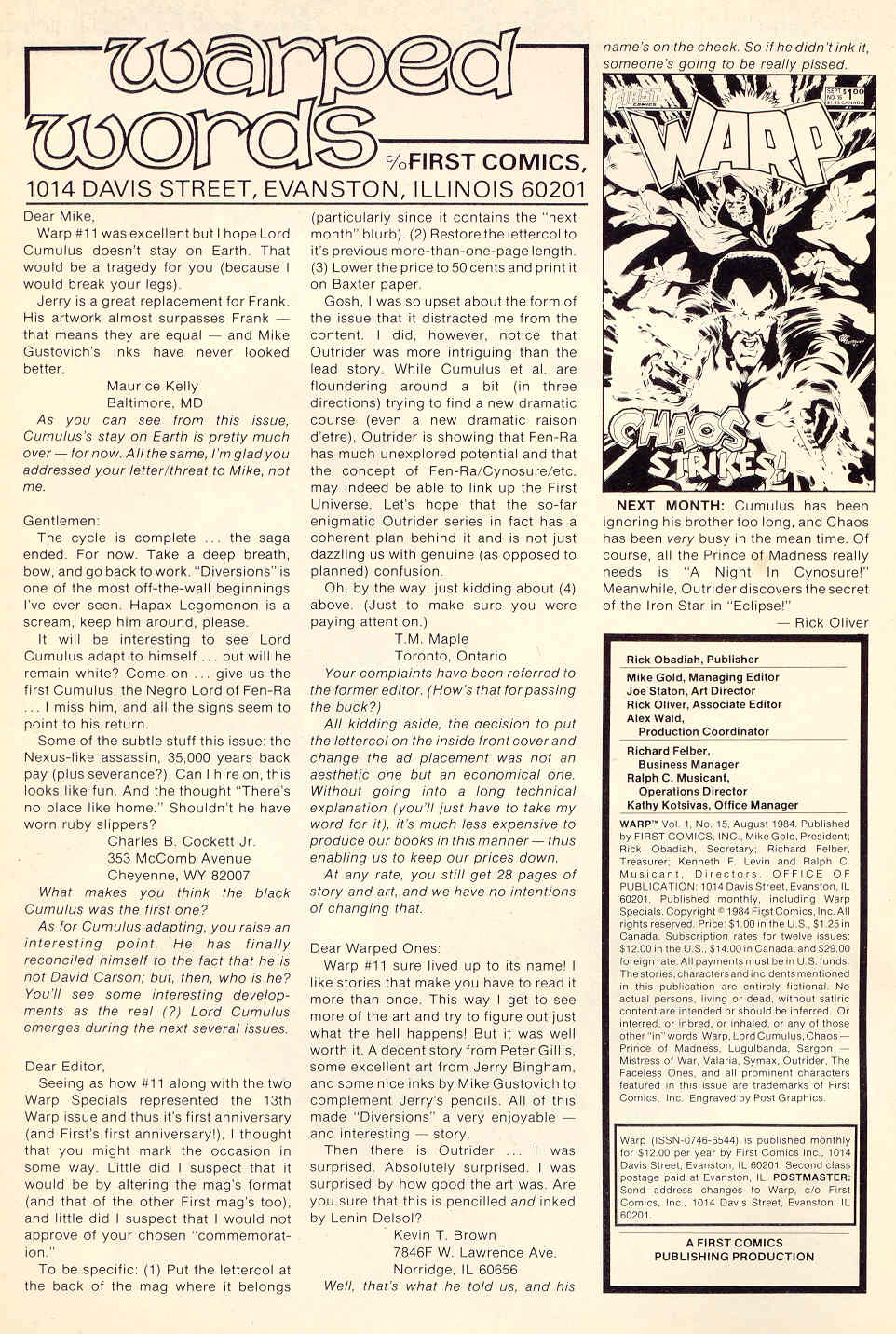 Read online Warp comic -  Issue #15 - 2