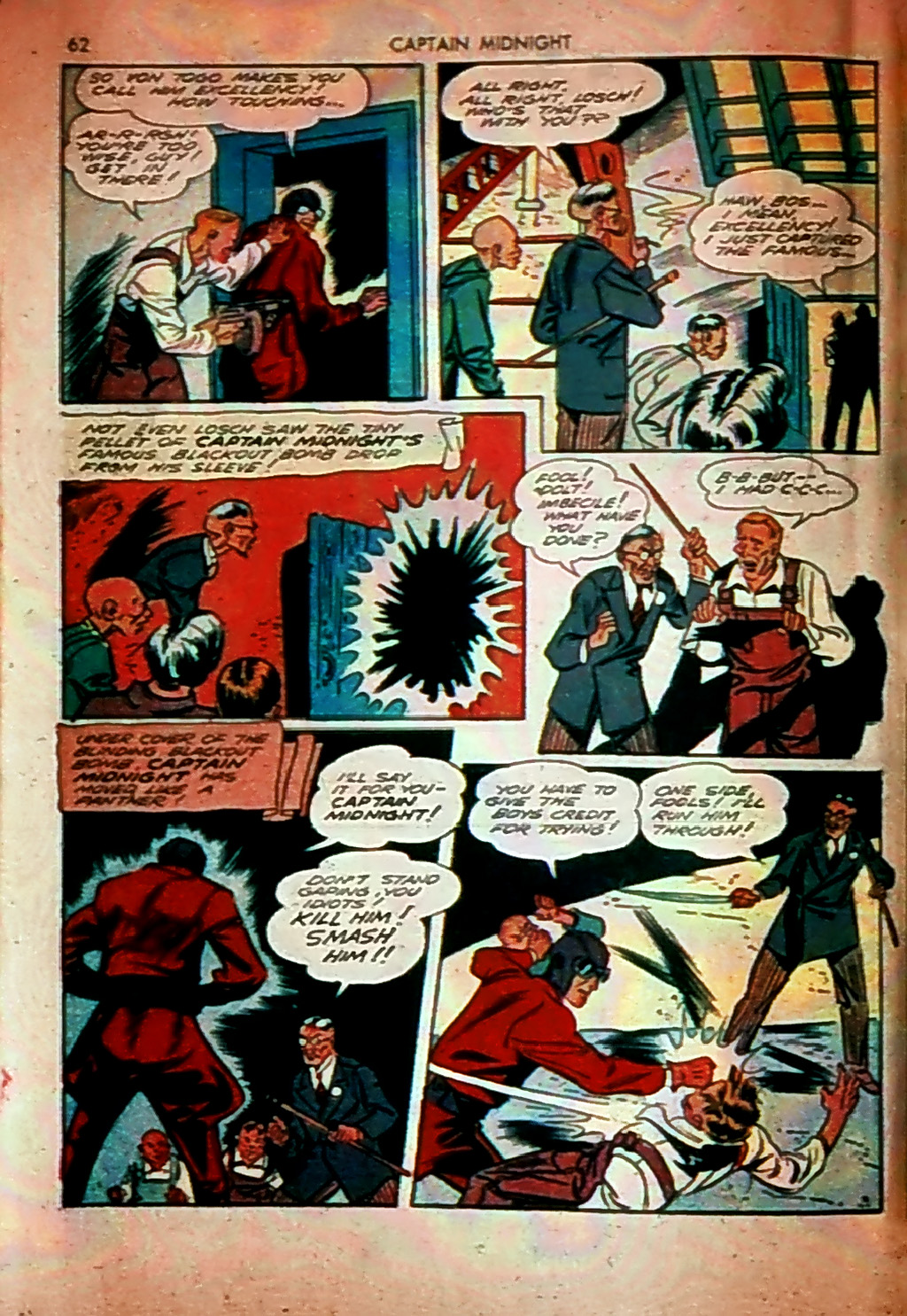 Read online Captain Midnight (1942) comic -  Issue #1 - 62