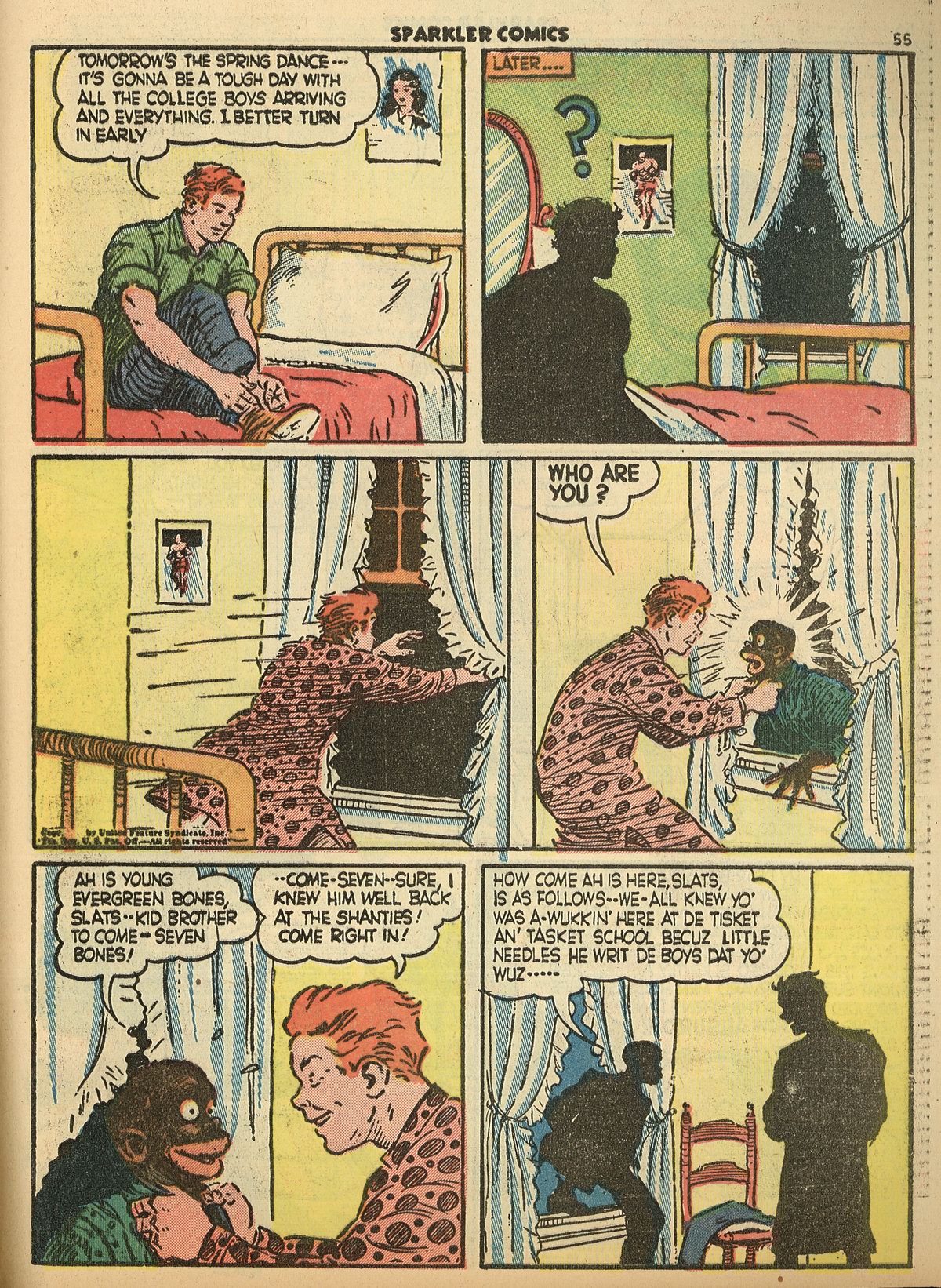 Read online Sparkler Comics comic -  Issue #9 - 56