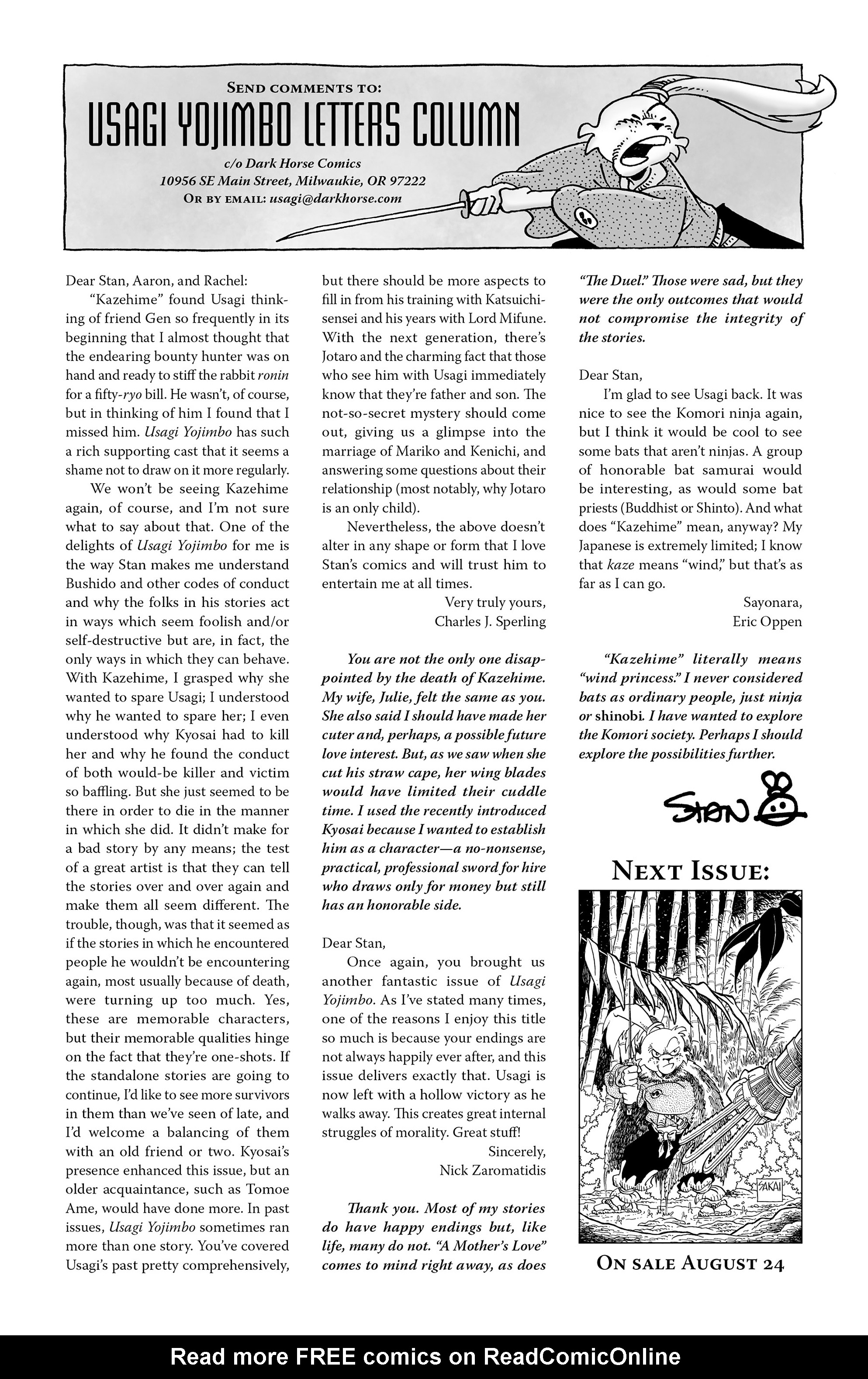 Read online Usagi Yojimbo (1996) comic -  Issue #156 - 27