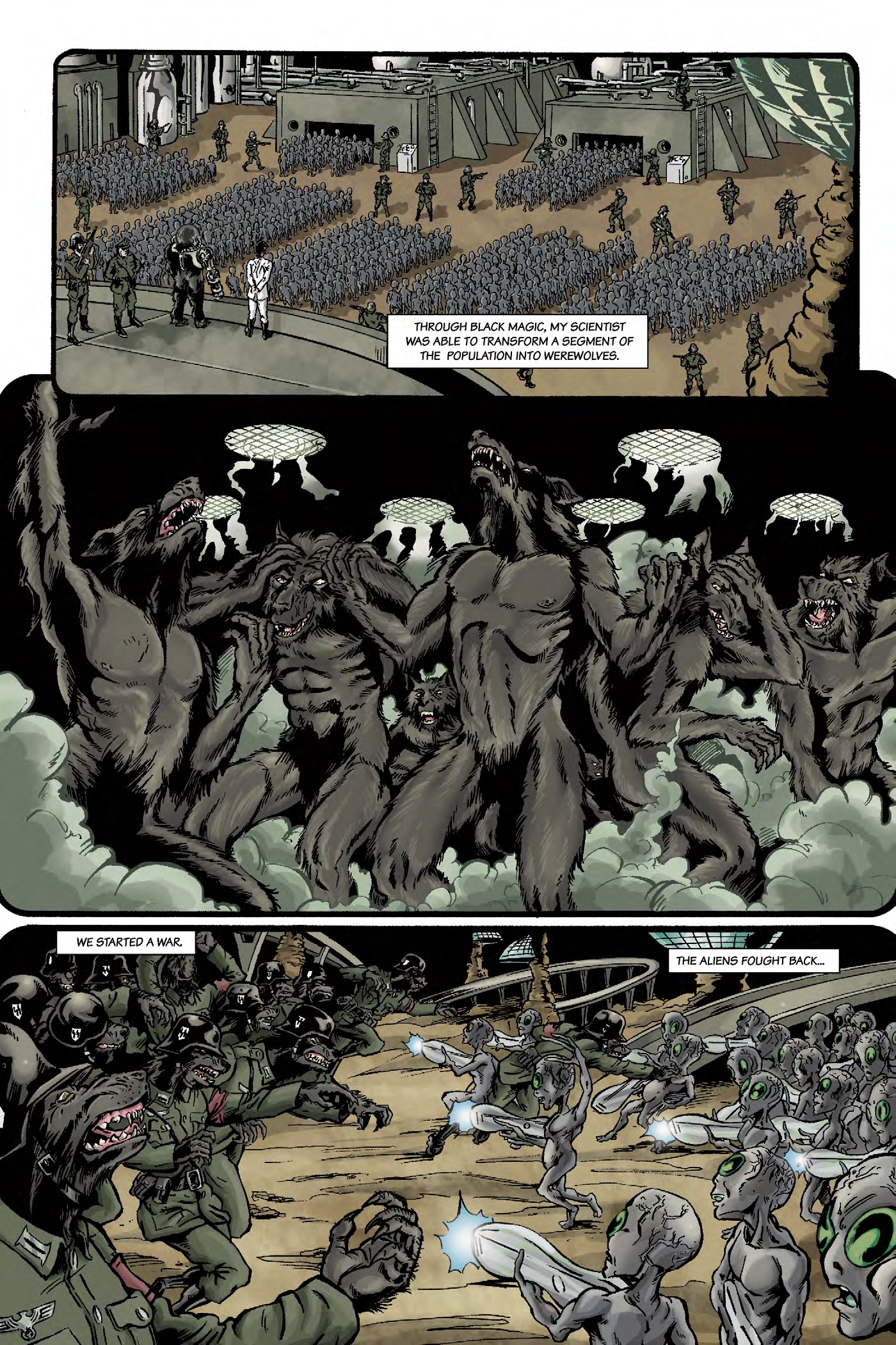 Read online Nazi Werewolves from Outer Space comic -  Issue #4 - 18