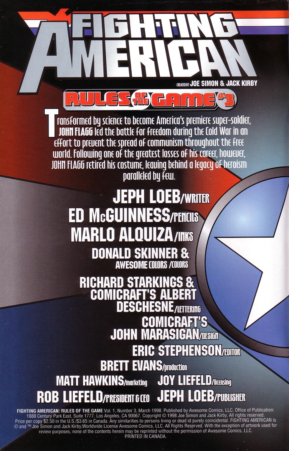 Read online Fighting American: Rules of the Game comic -  Issue #3 - 2