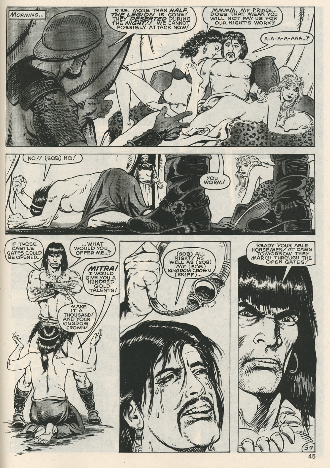 Read online The Savage Sword Of Conan comic -  Issue #126 - 45