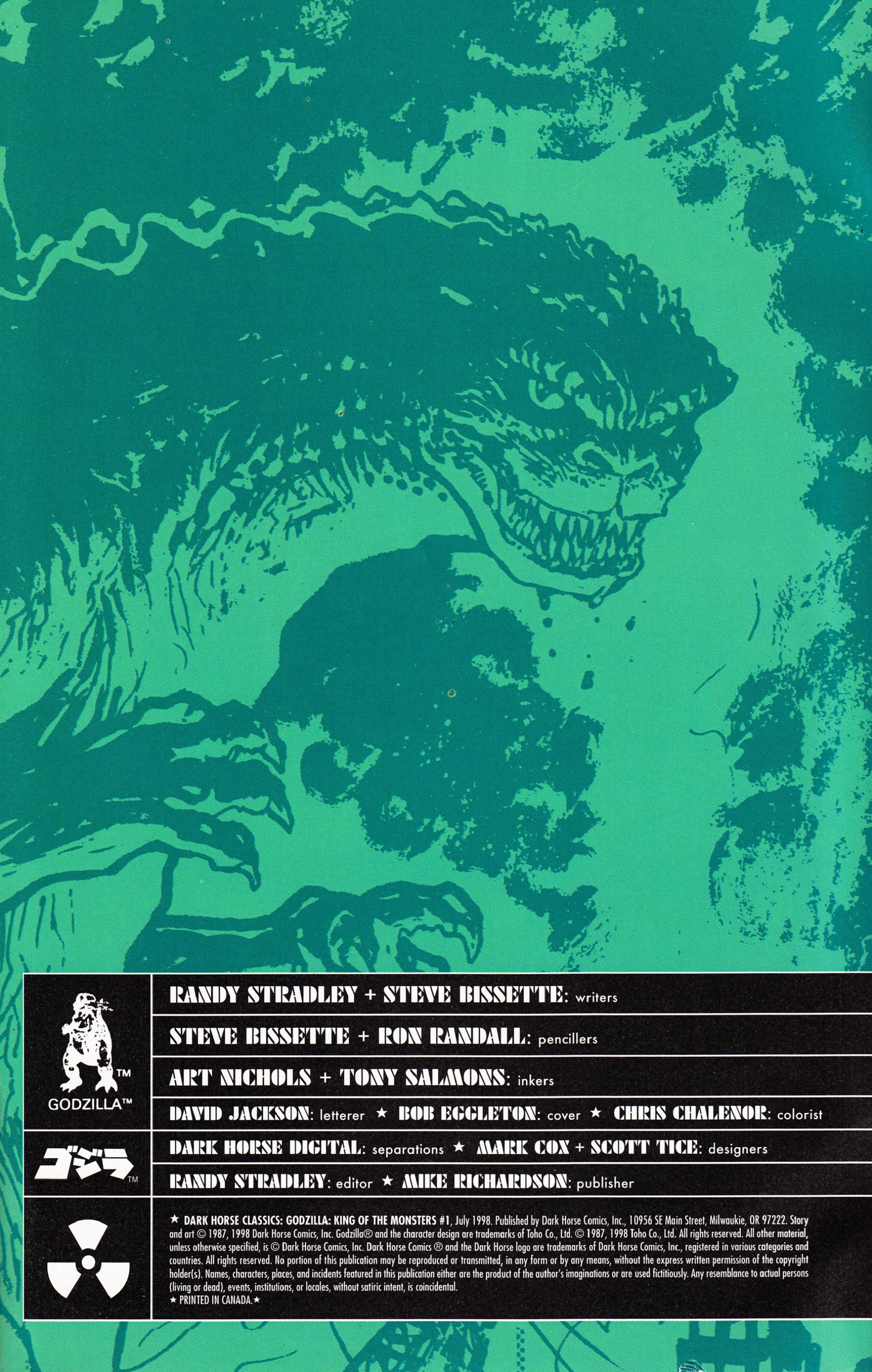 Dark Horse Classics: Godzilla - King of the Monsters Issue #1 #1 - English 2