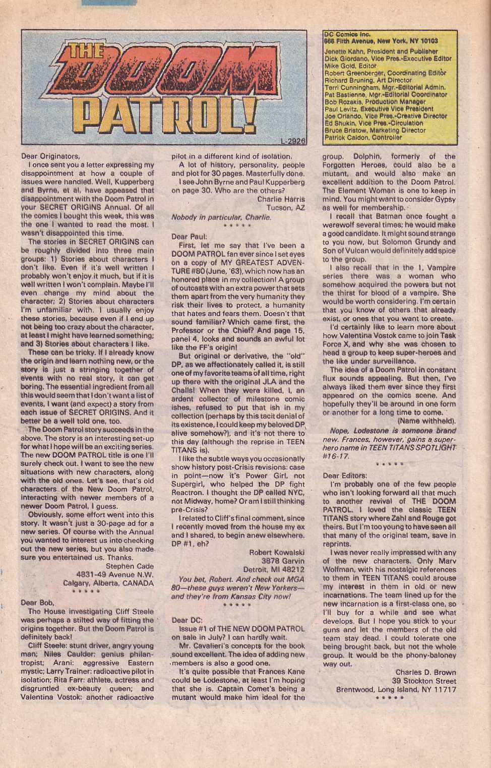 Read online Doom Patrol (1987) comic -  Issue #3 - 24