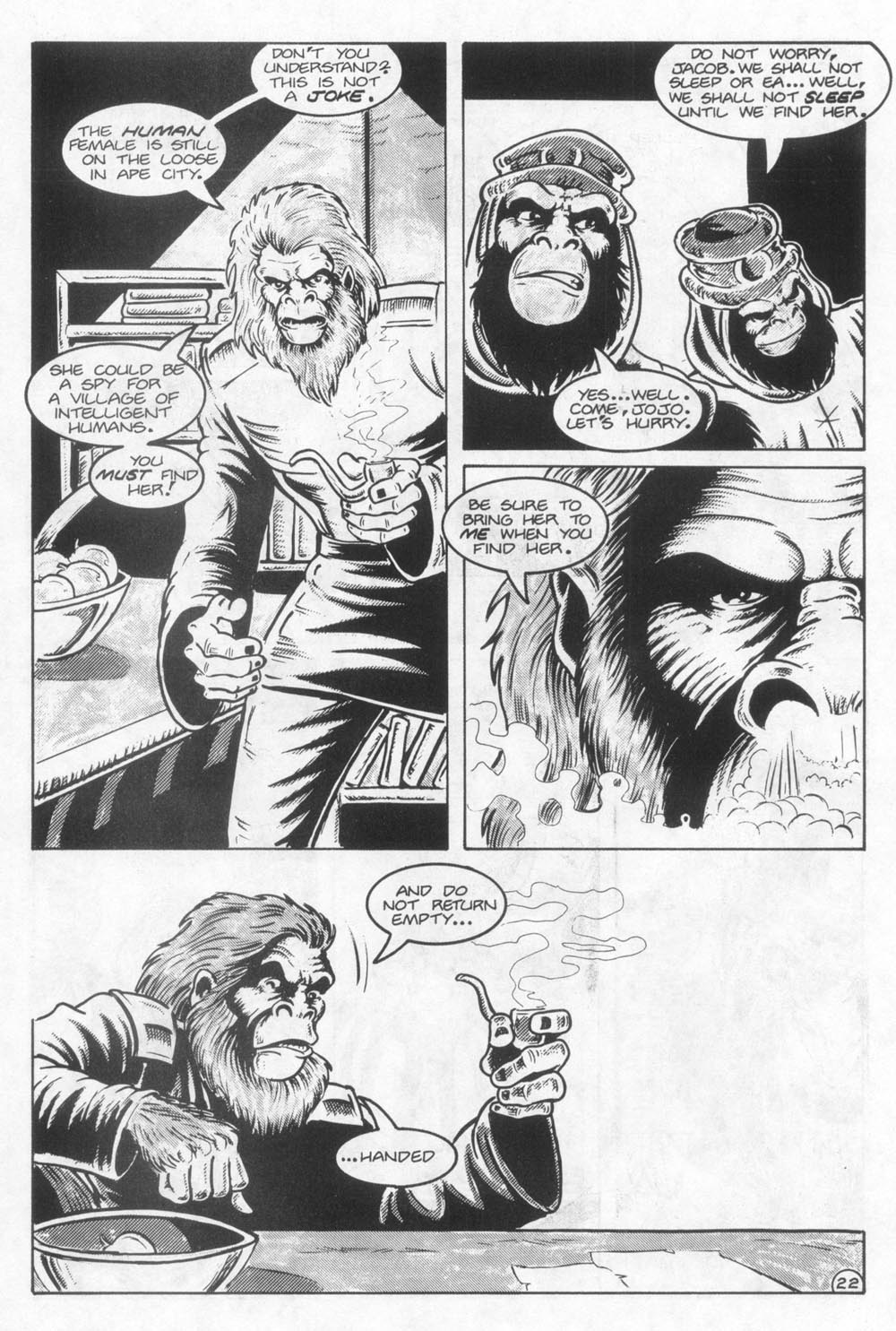Read online Planet of the Apes (1990) comic -  Issue #23 - 24