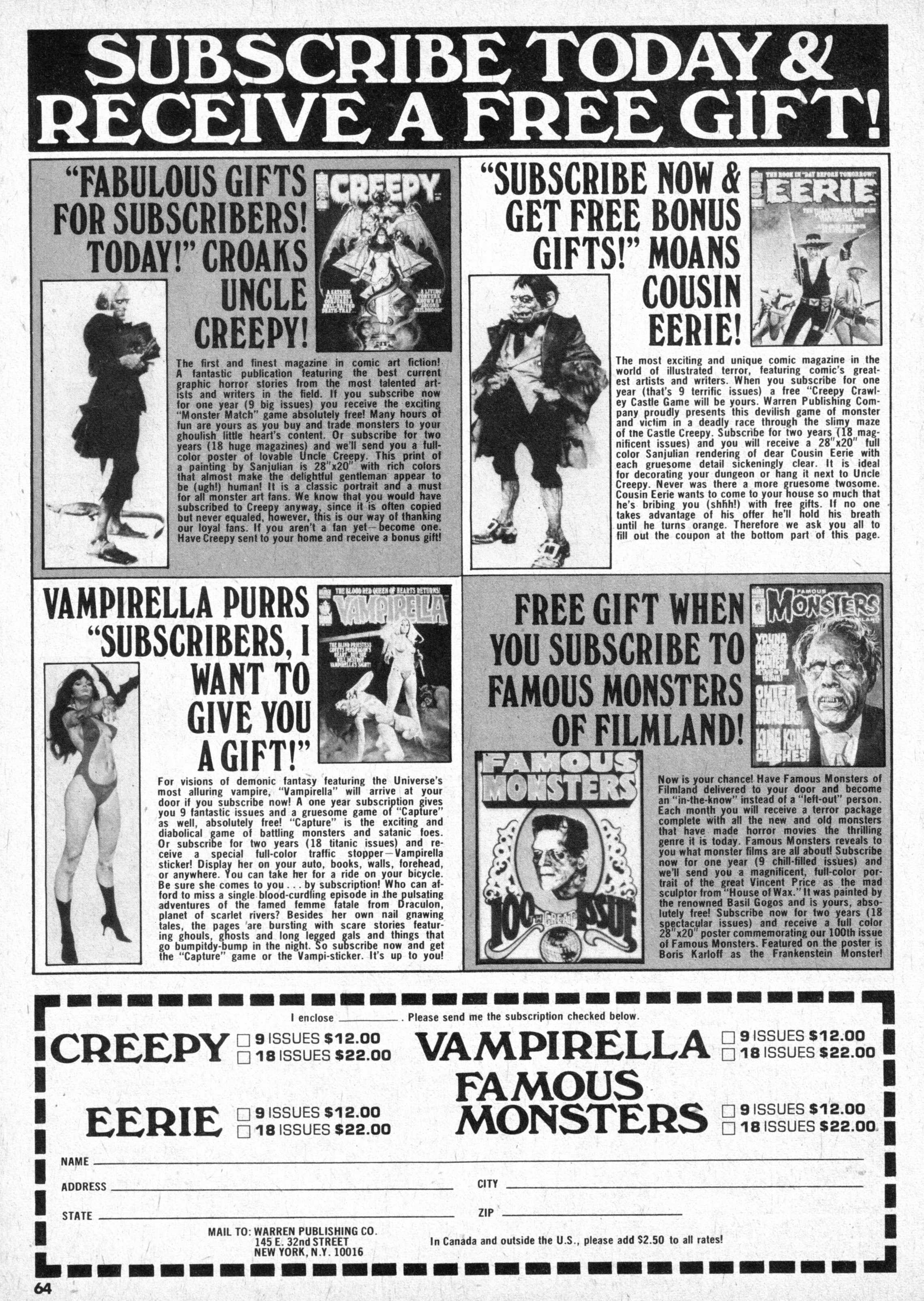 Read online Vampirella (1969) comic -  Issue #60 - 64