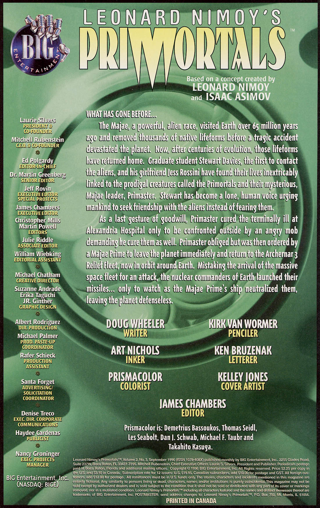 Read online Leonard Nimoy's Primortals (1996) comic -  Issue #3 - 2