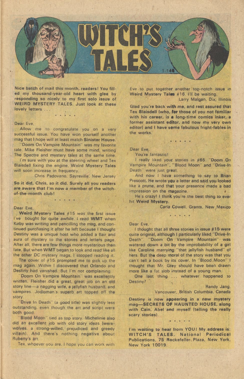 Read online Weird Mystery Tales comic -  Issue #19 - 22