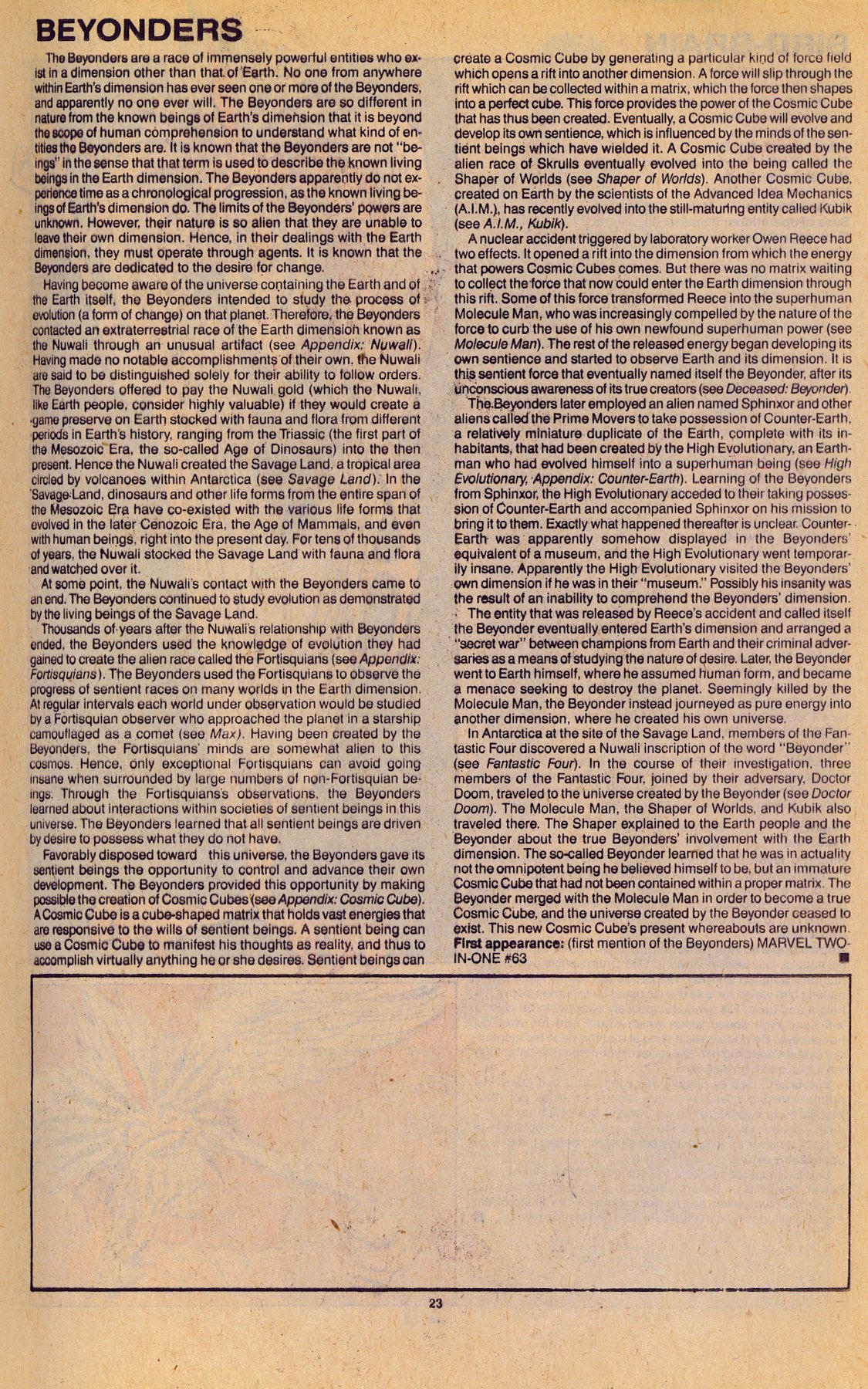 Read online The Official Handbook of the Marvel Universe: Update '89 comic -  Issue #1 - 26
