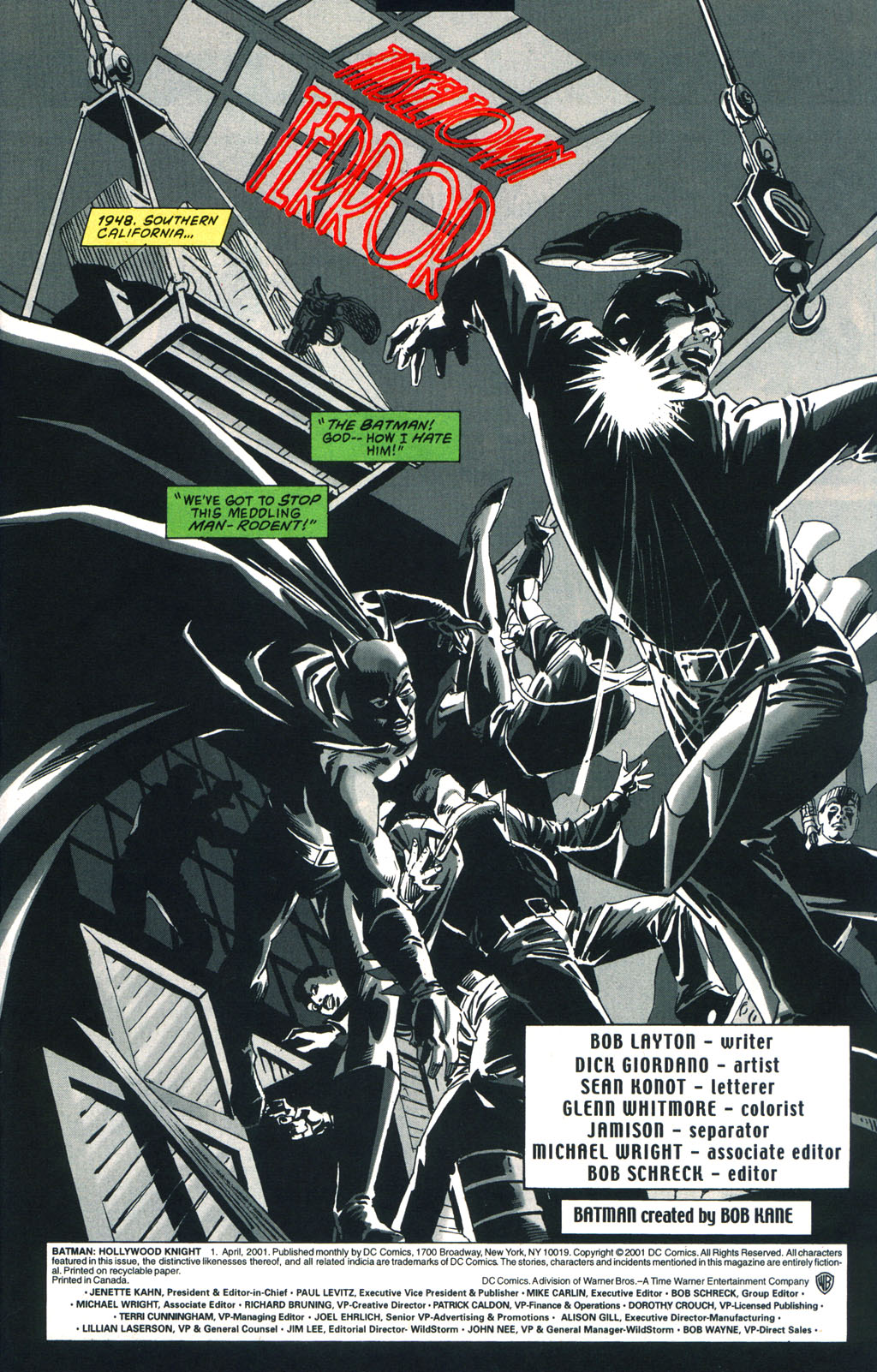 Read online Batman: Hollywood Knight comic -  Issue #1 - 2