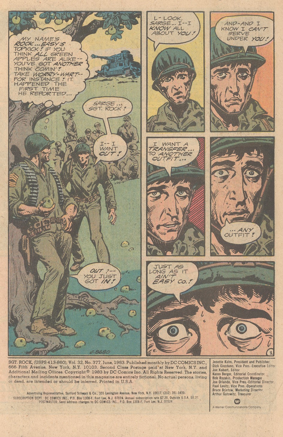 Read online Sgt. Rock comic -  Issue #377 - 2