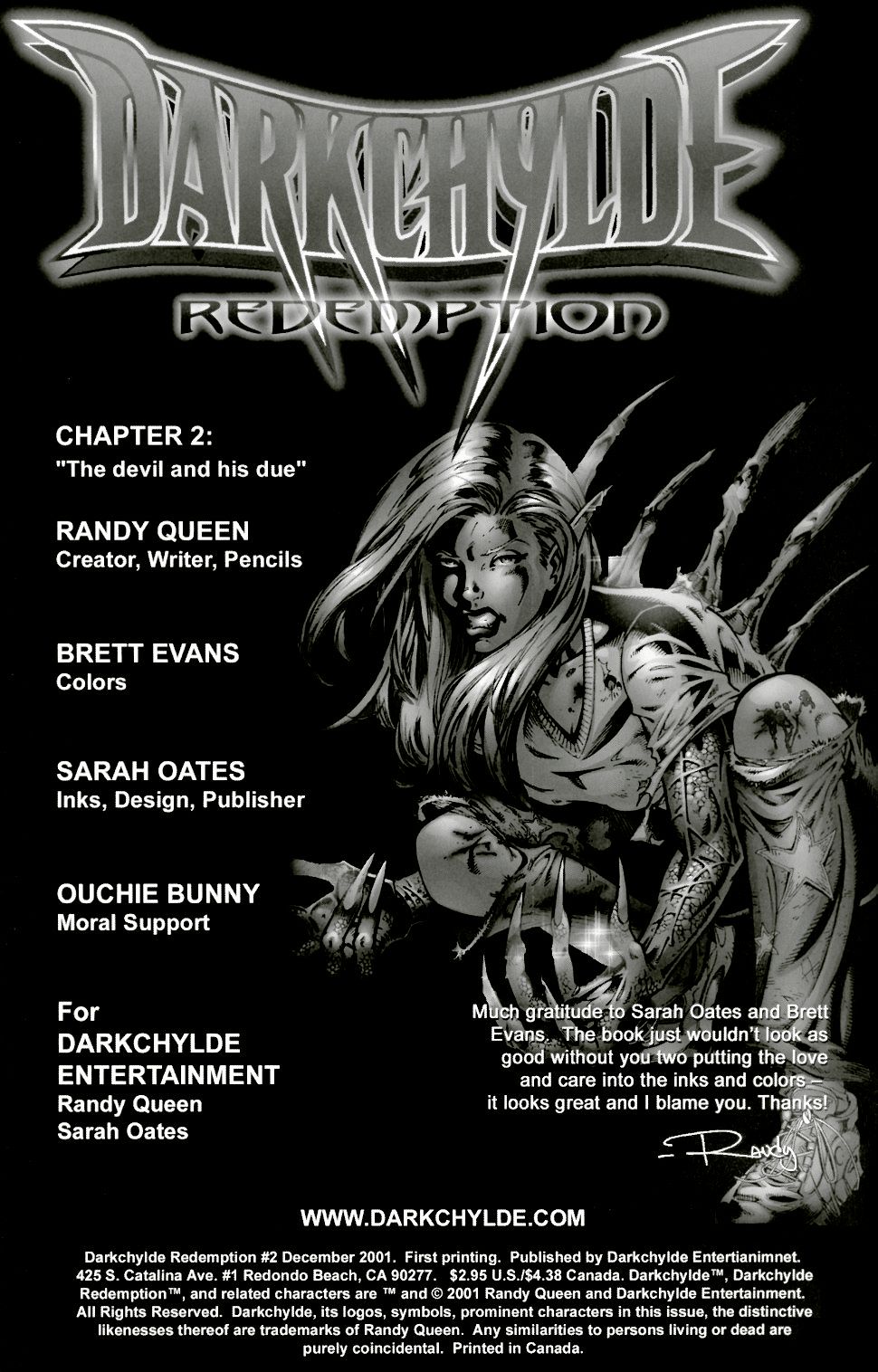 Read online Darkchylde: Redemption comic -  Issue #2 - 2