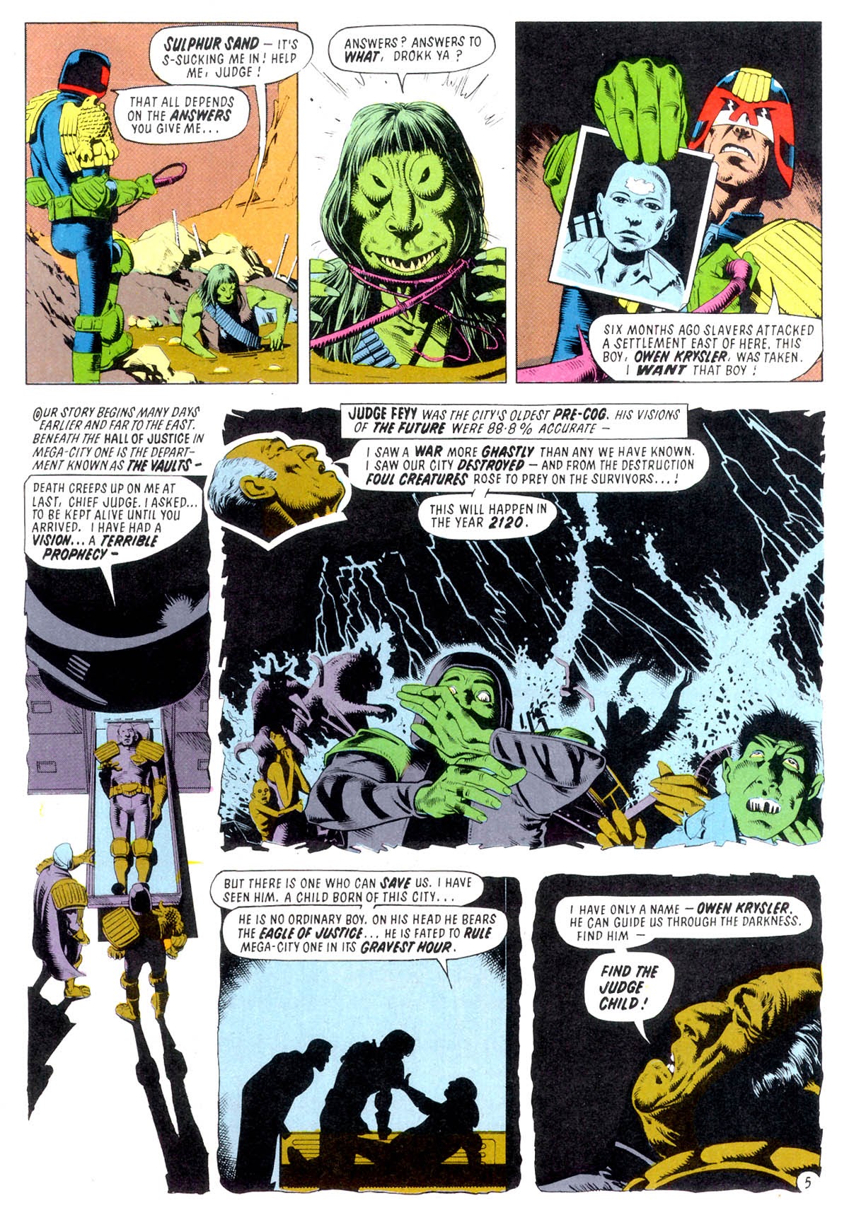 Read online Judge Dredd: The Judge Child Quest comic -  Issue #1 - 8