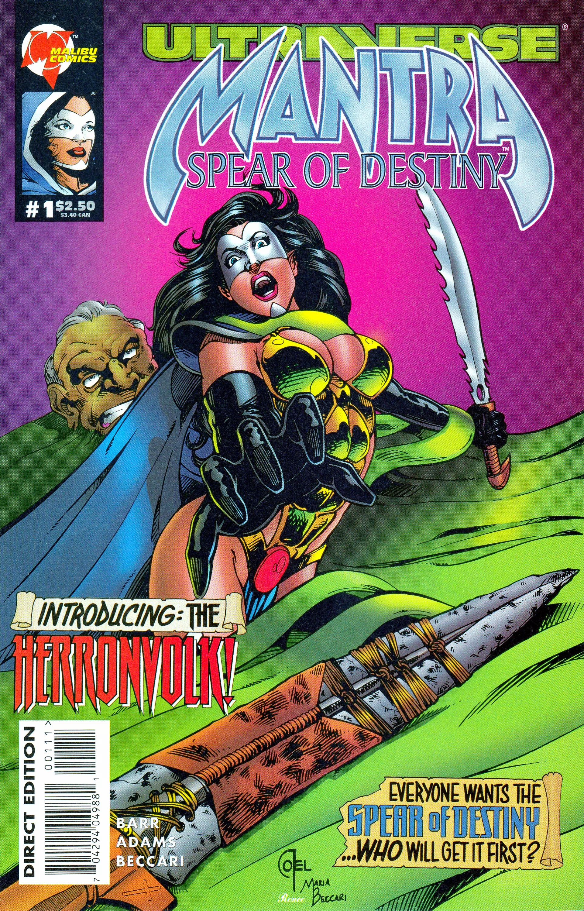 Read online Mantra: Spear of Destiny comic -  Issue #1 - 1