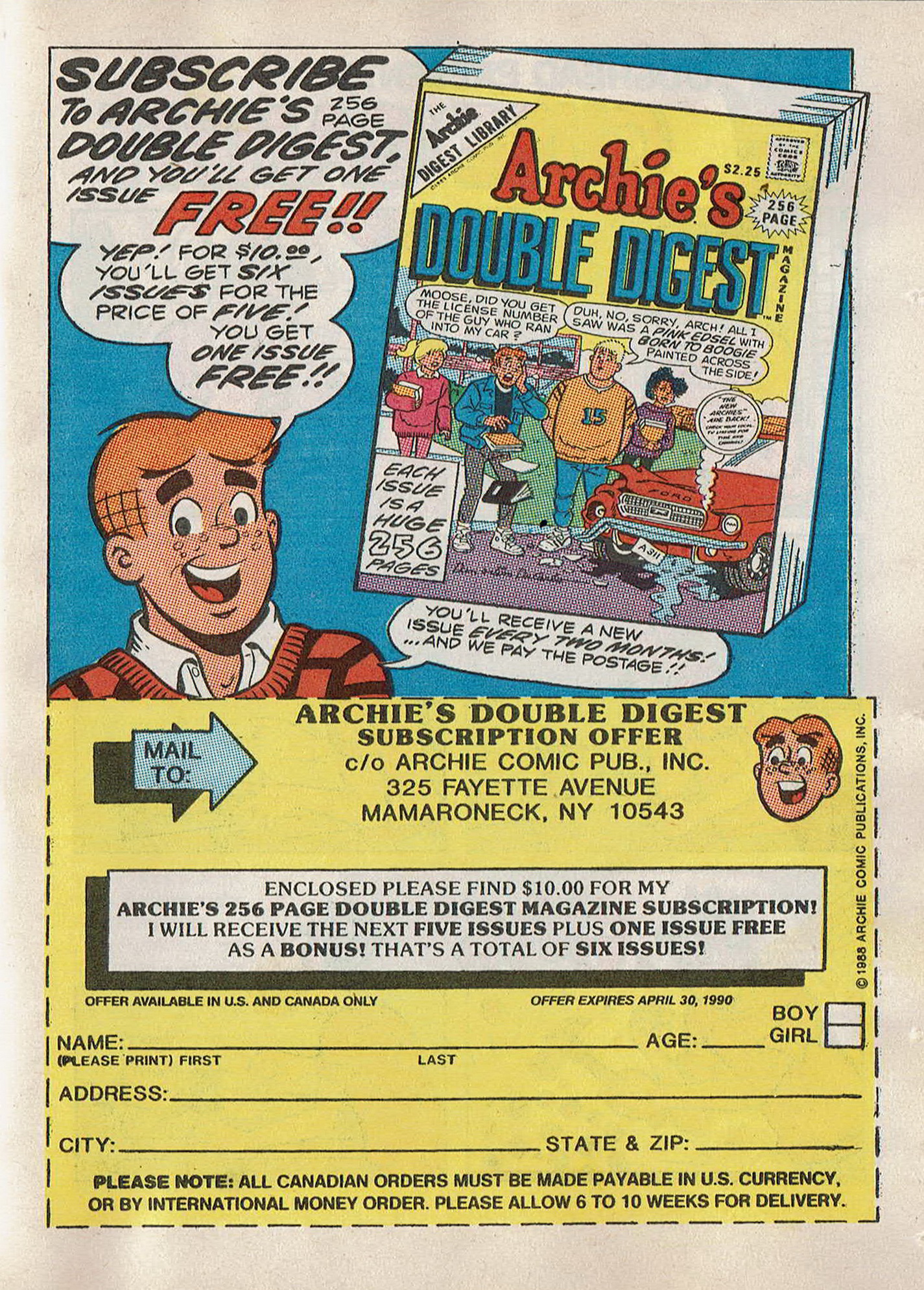 Read online Jughead Jones Comics Digest comic -  Issue #60 - 121