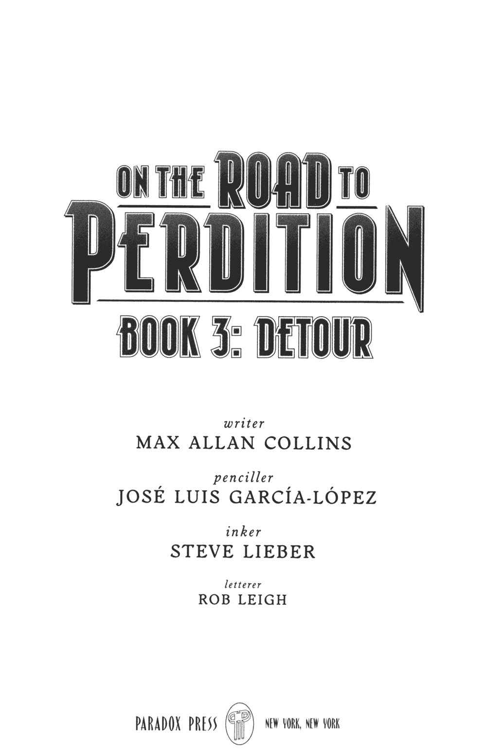 Read online On The Road To Perdition comic -  Issue #3 - 2