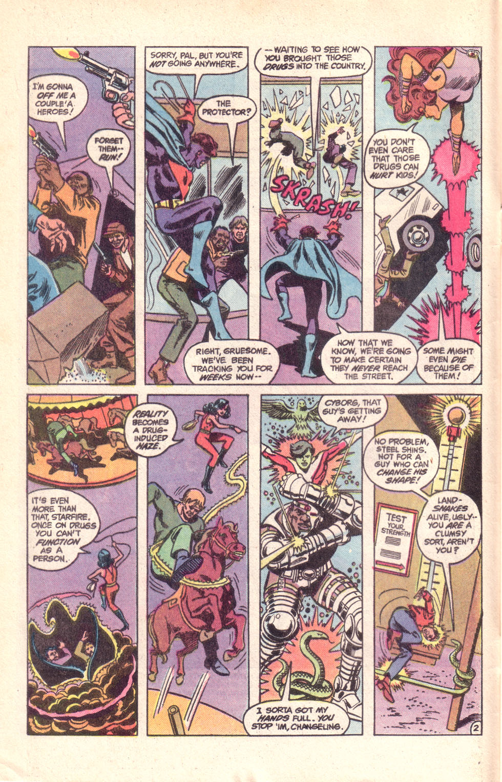 Read online The New Teen Titans (Drug Awareness Specials) comic -  Issue #1 - 4