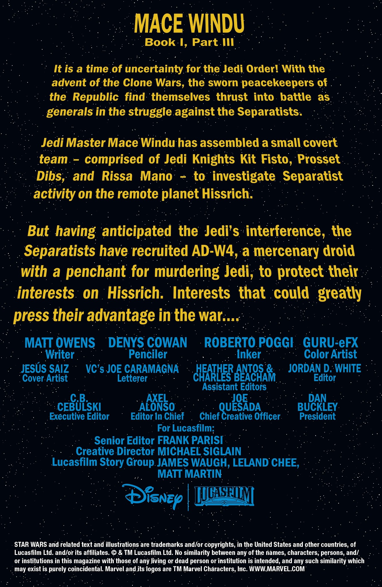 Read online Star Wars: Mace Windu comic -  Issue #3 - 2