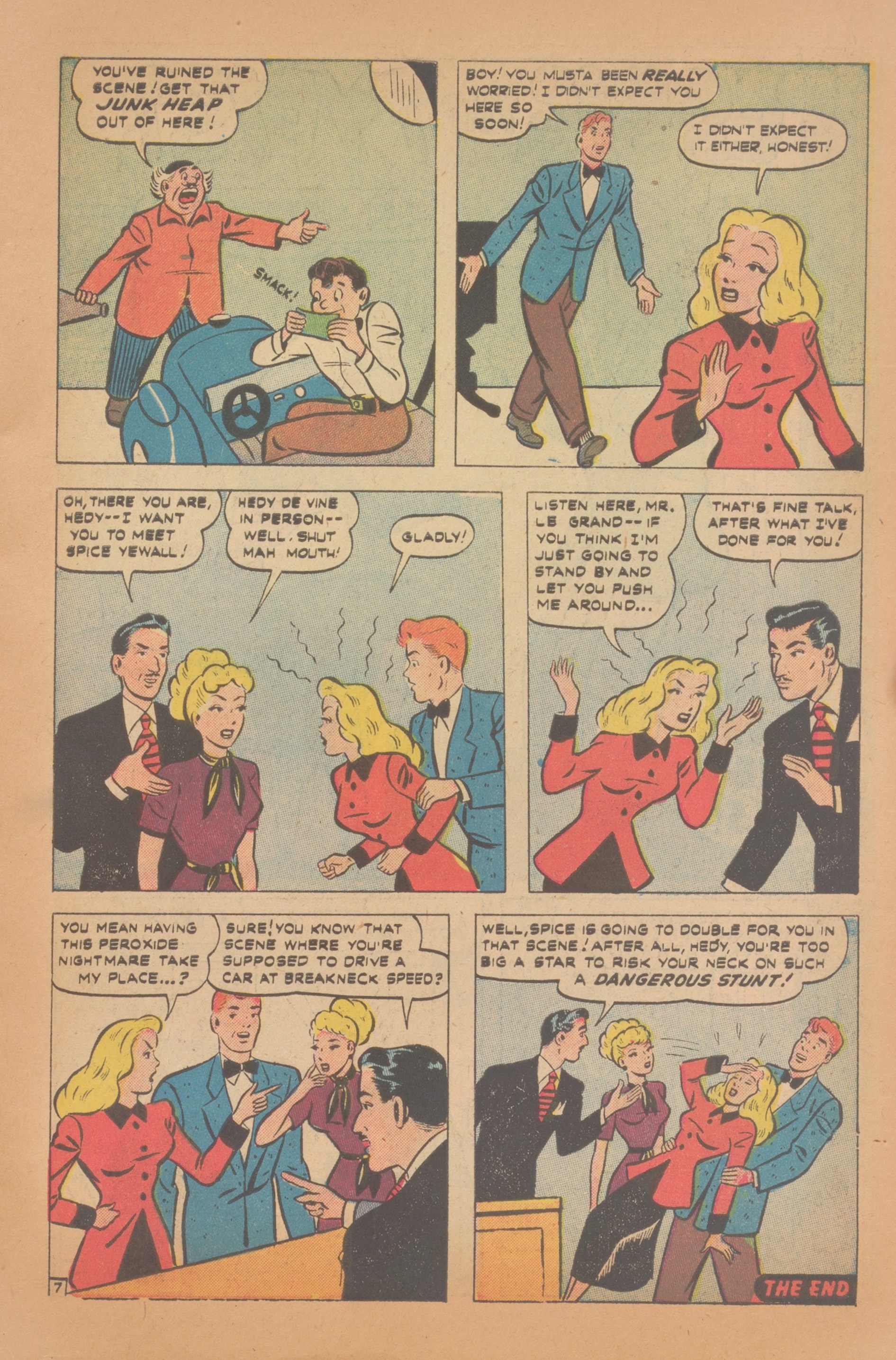 Read online Hedy Of Hollywood Comics comic -  Issue #37 - 9