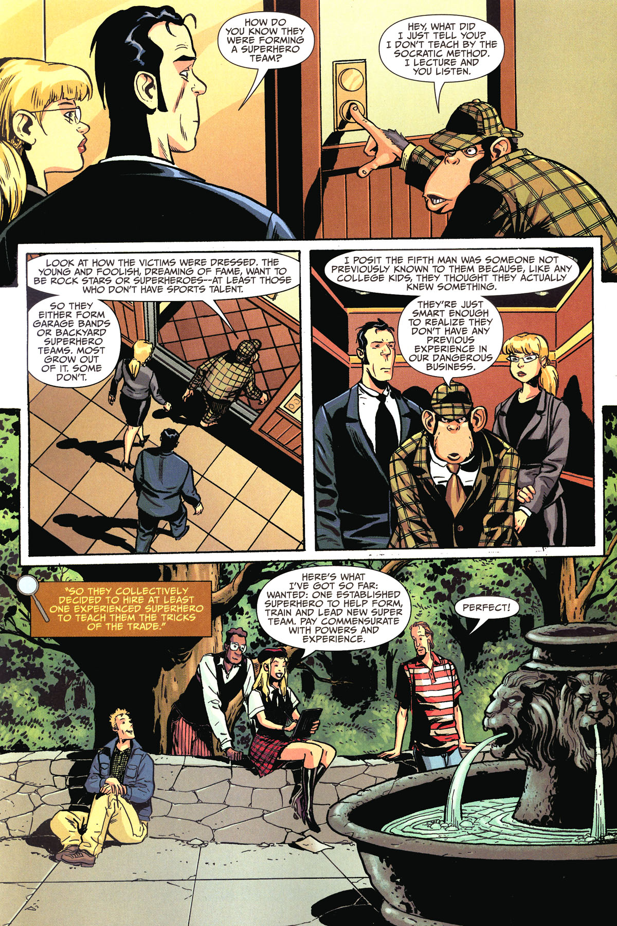 Read online The Helmet of Fate: Detective Chimp comic -  Issue # Full - 5