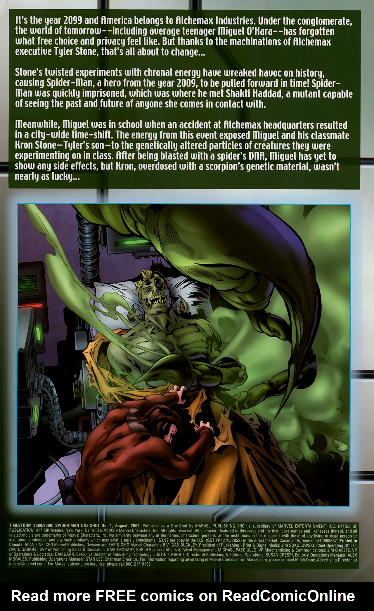 Read online Timestorm 2009/2099: Spider-Man comic -  Issue # Full - 2