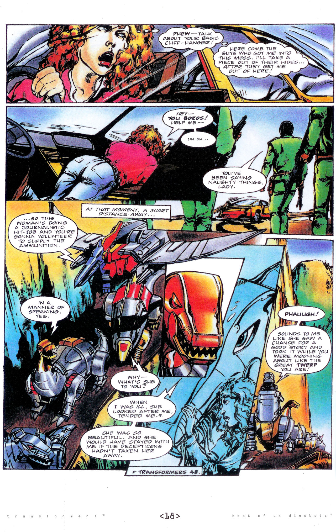 Read online The Transformers: Best of UK: Dinobots comic -  Issue #4 - 21