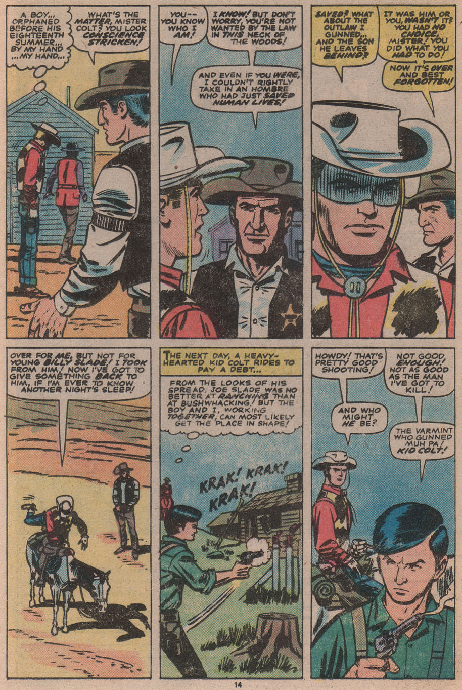 Read online Kid Colt Outlaw comic -  Issue #222 - 16