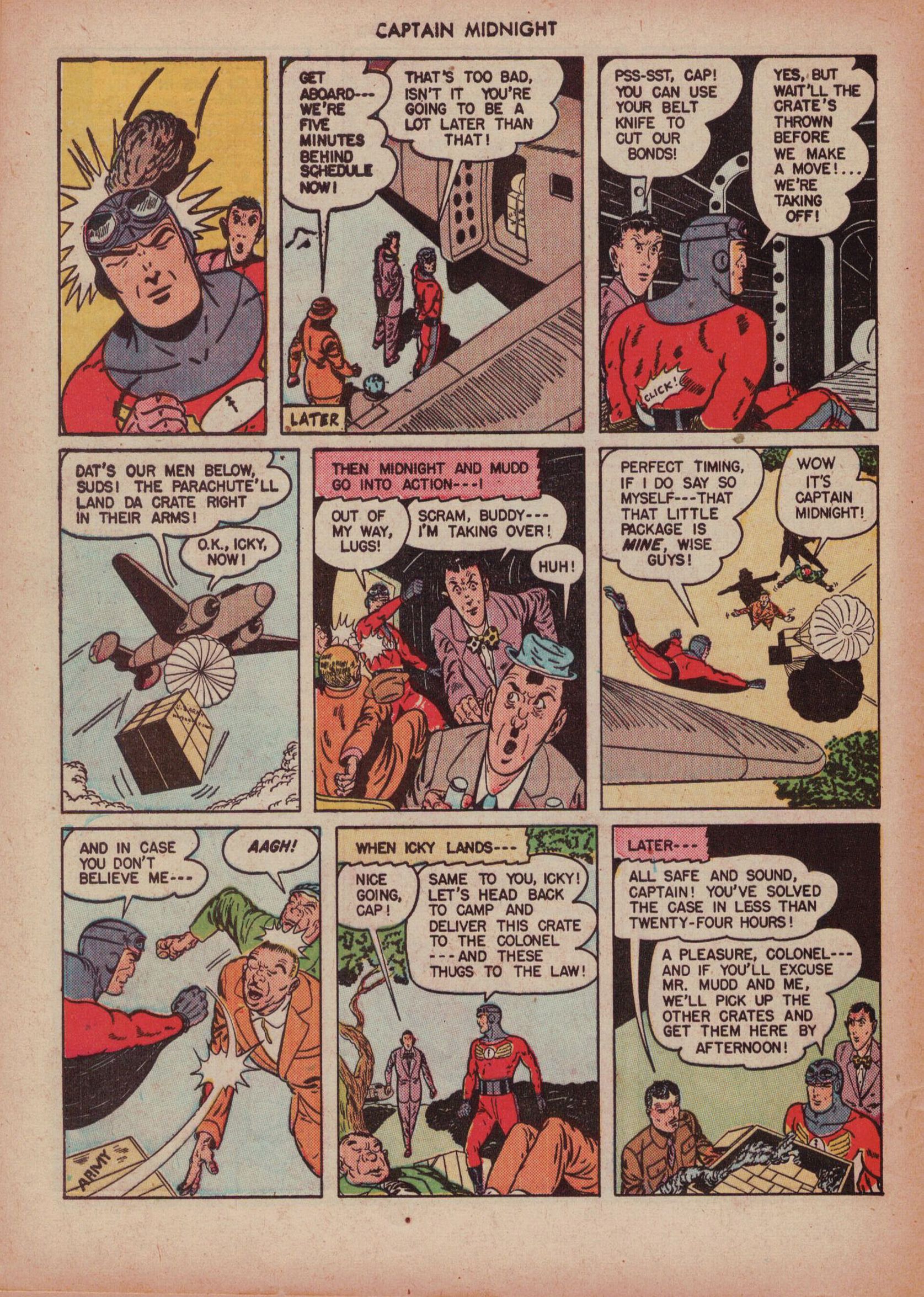 Read online Captain Midnight (1942) comic -  Issue #43 - 48